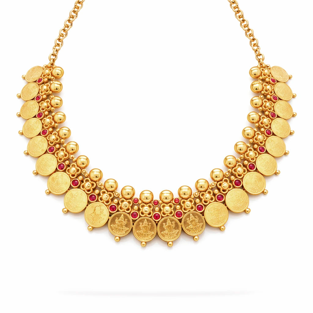 Geru Stone Necklace Short With Stud PSGRNSSR42R-038, PSGRSTSR36R-041