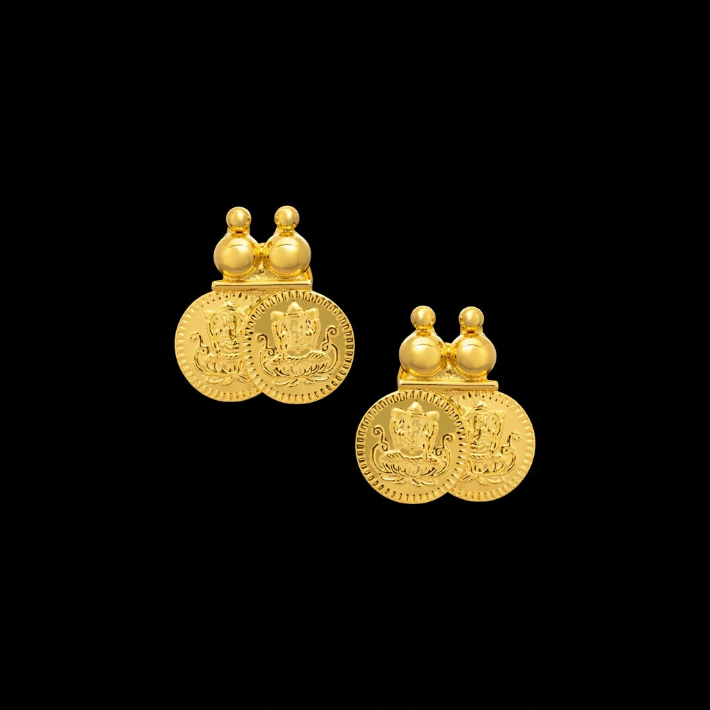 Golden Hanging Stud PGST16-001