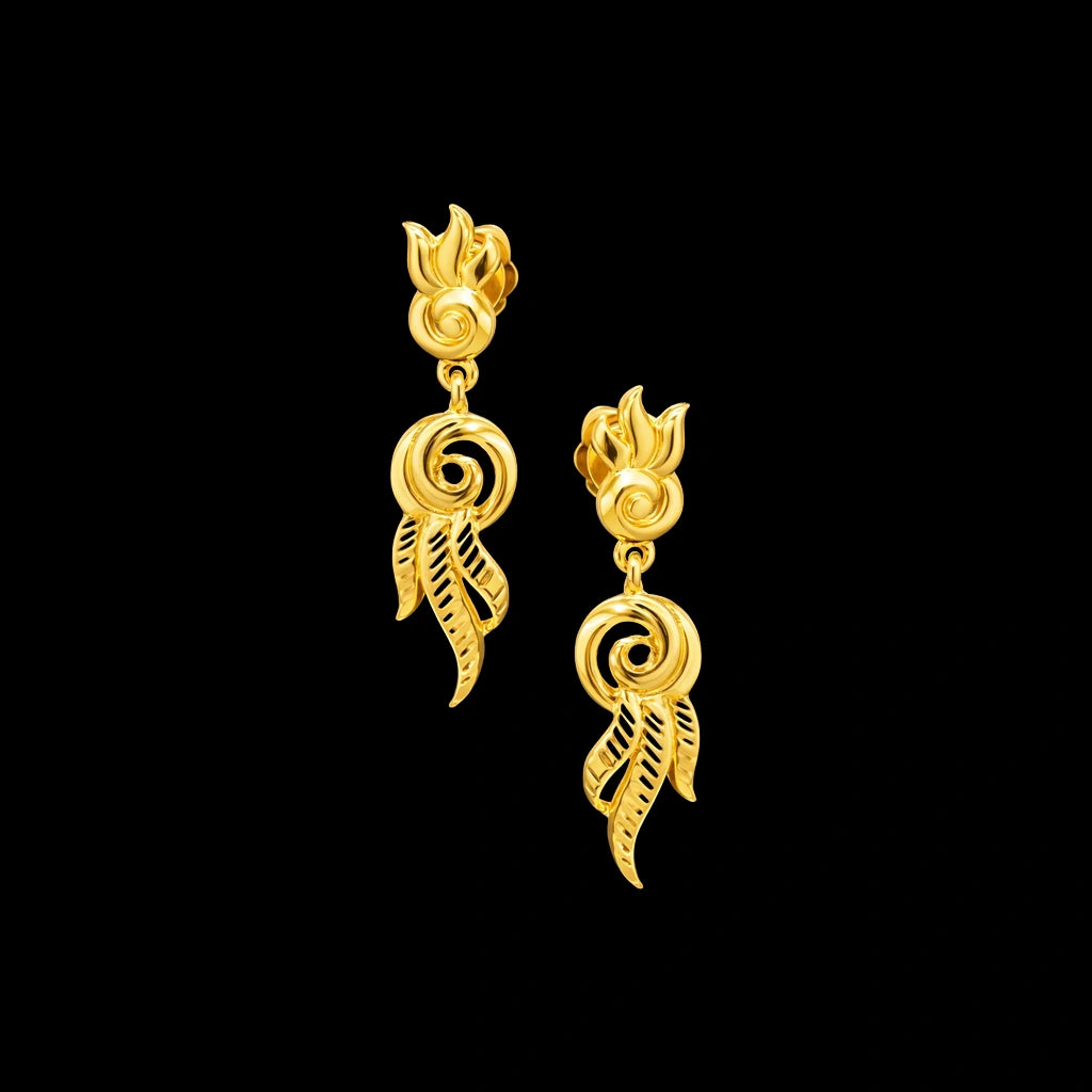 Golden Hanging Stud PGHST311-001