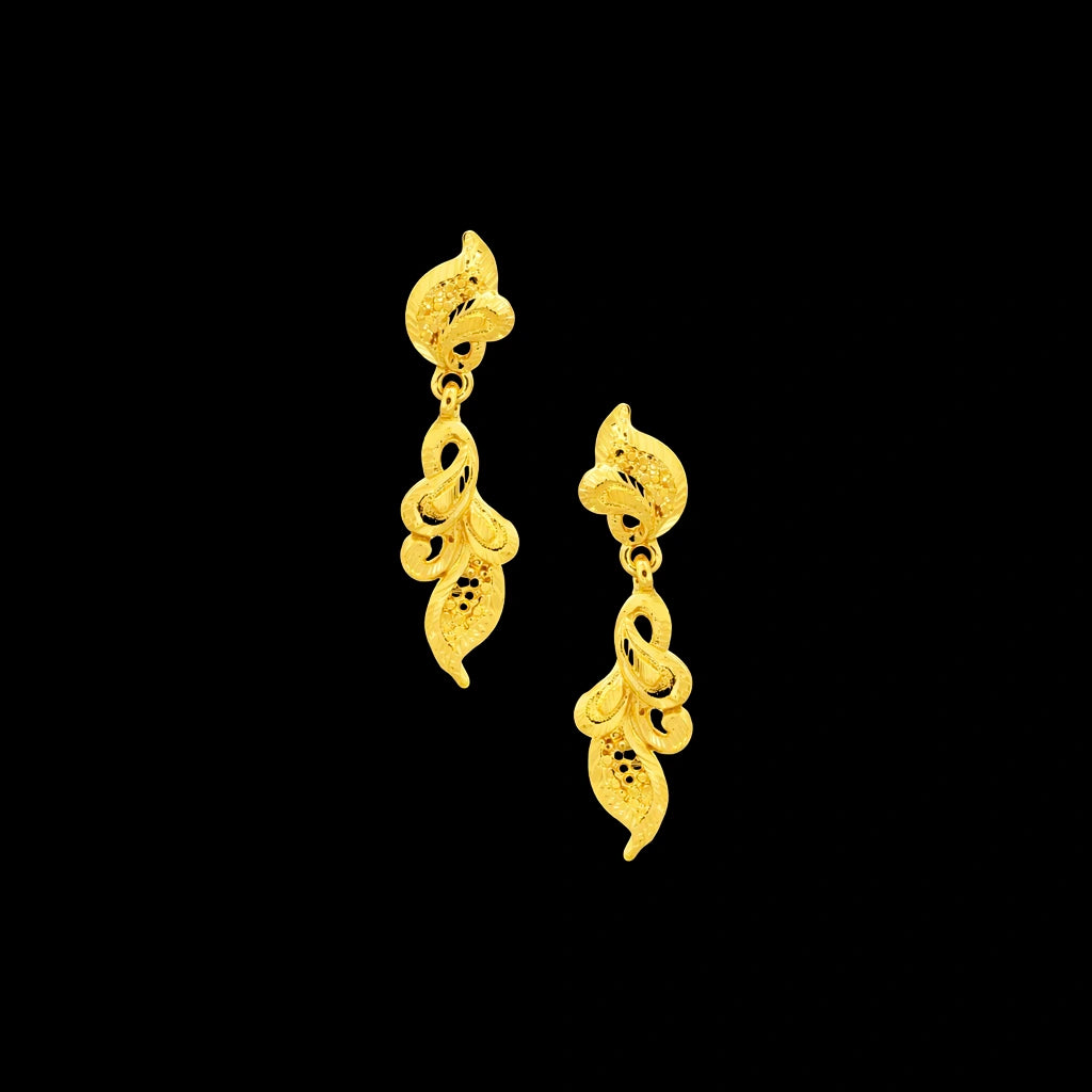 Golden Hanging Stud PGHST328-001