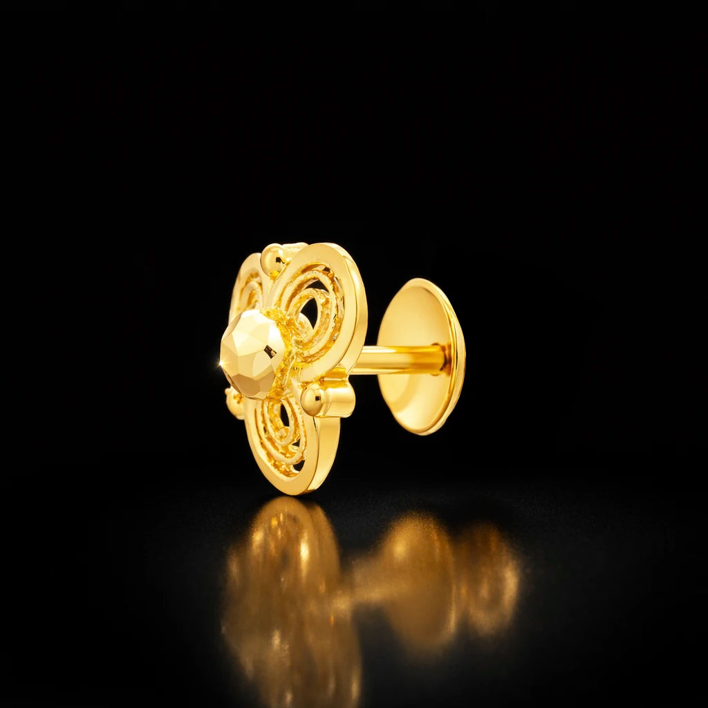 Golden Hanging Stud PGST267-07