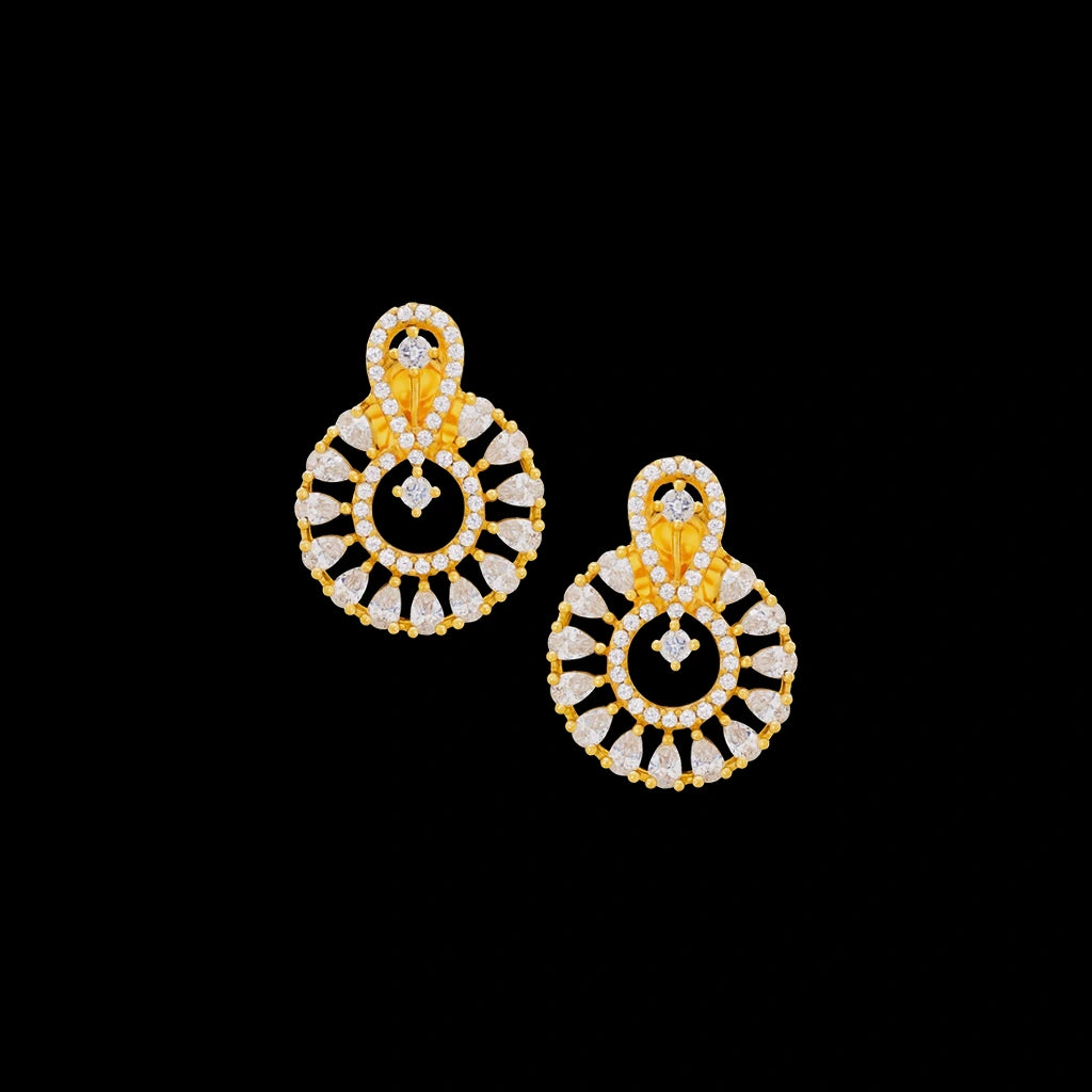 Golden Hanging Stud PSHST120W-061