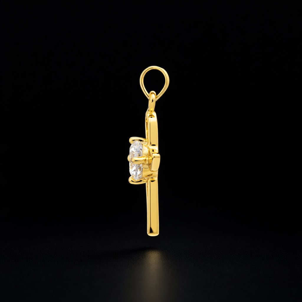 Stone Cross Pendant PSLT20W-07