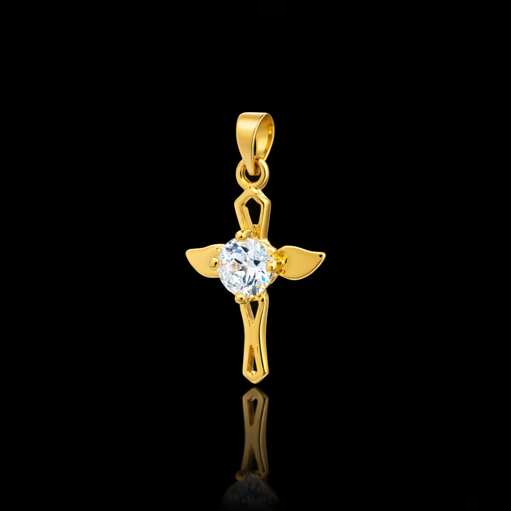 Stone Cross Pendant PSLT20W-07