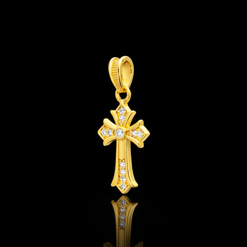 Stone Cross Pendant PSLT97W-031