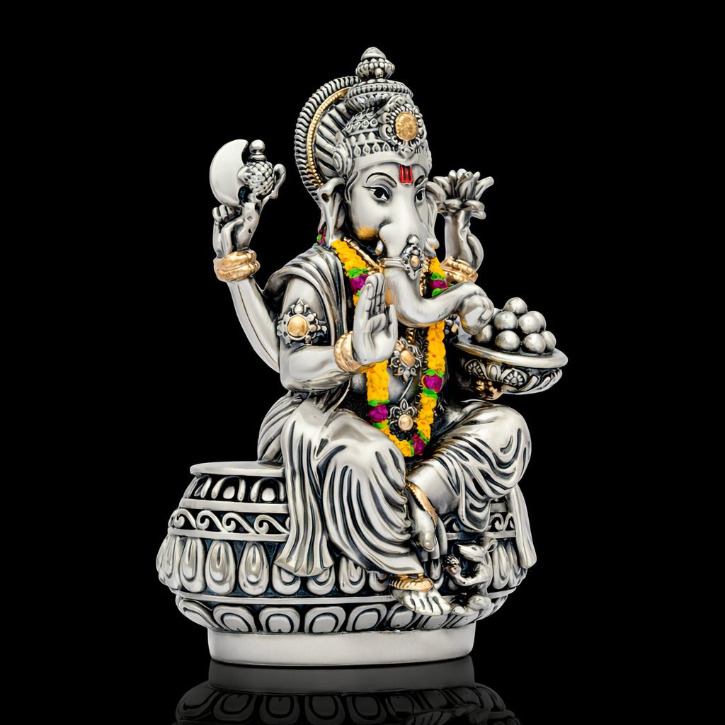 Ganesha Statue of Wisdom and Prosperity PIDRSG32-054