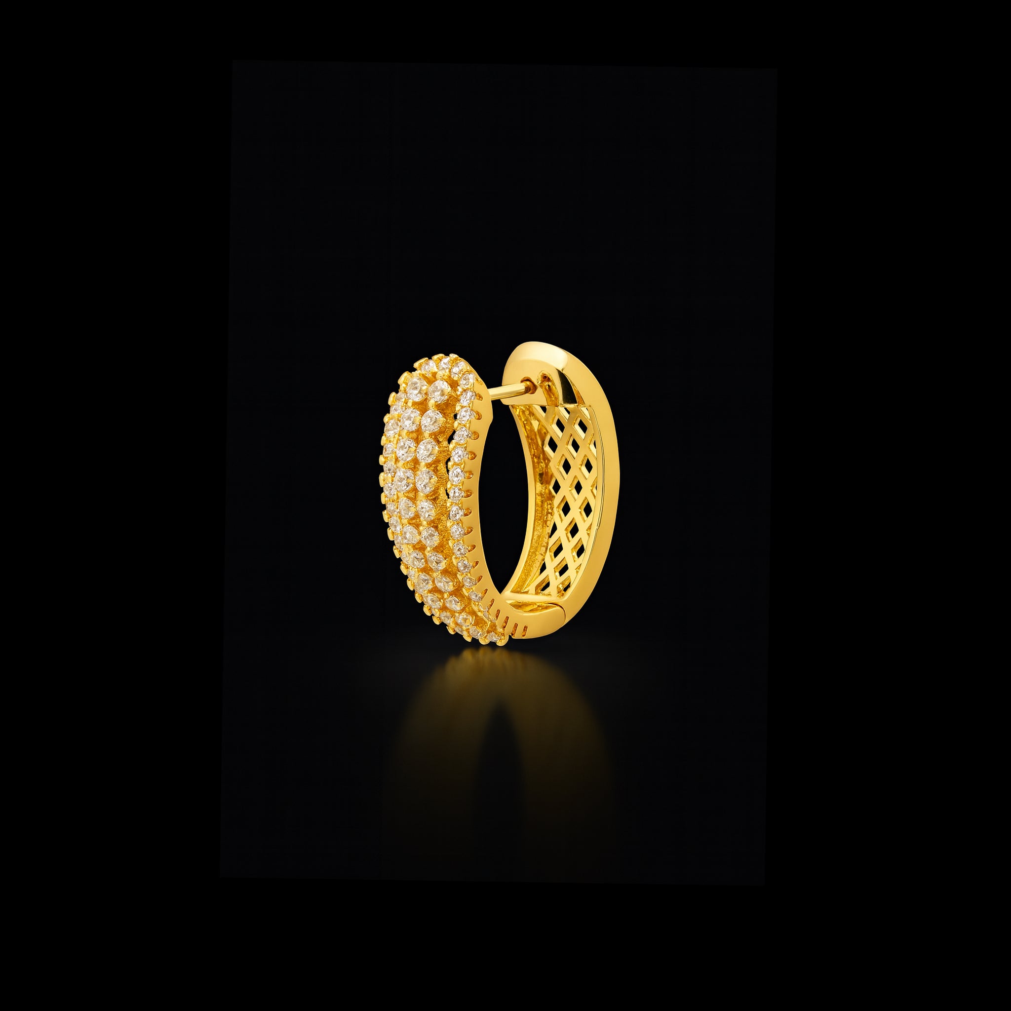 Elegant Gold Stud Earrings