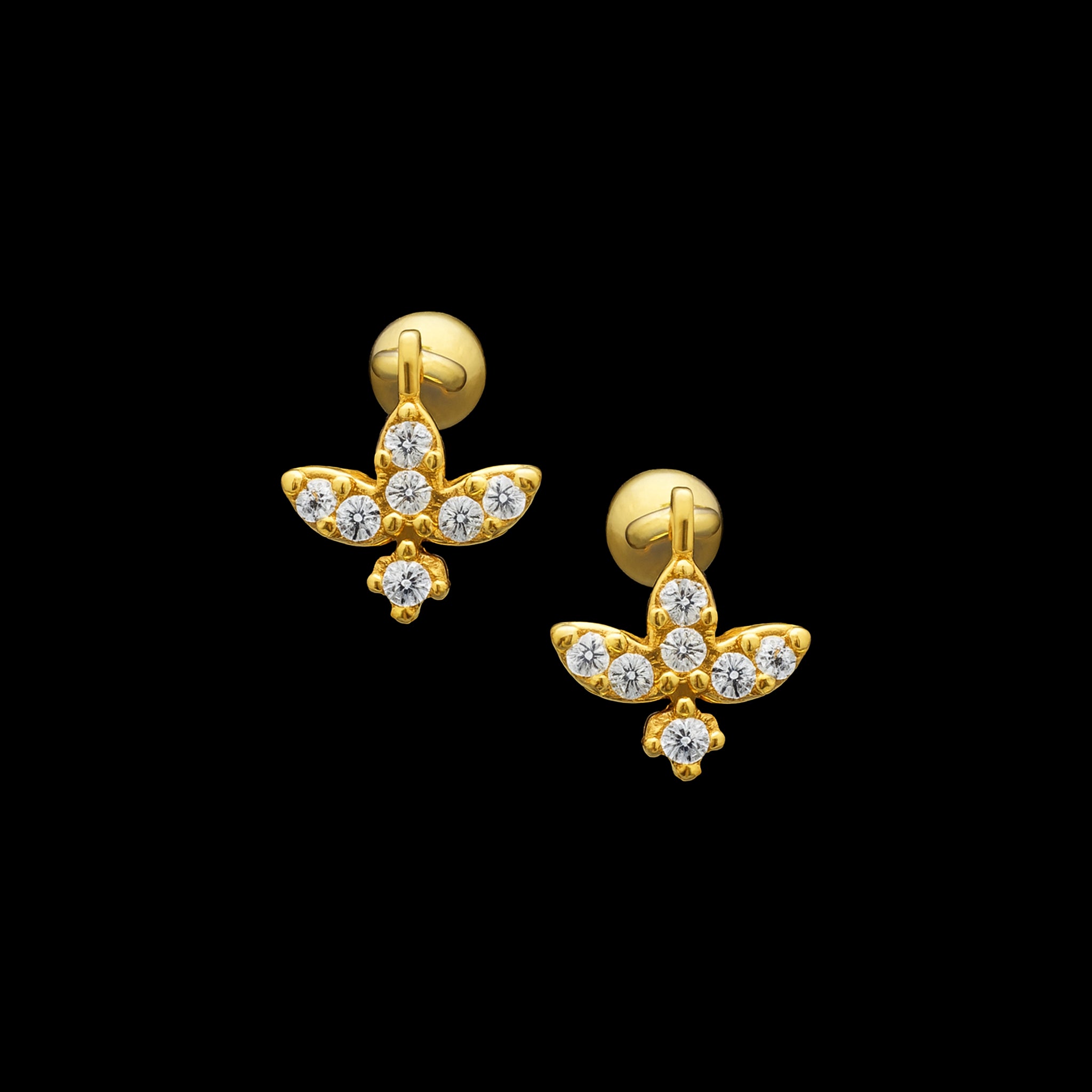 Designer Stone Stud Earrings