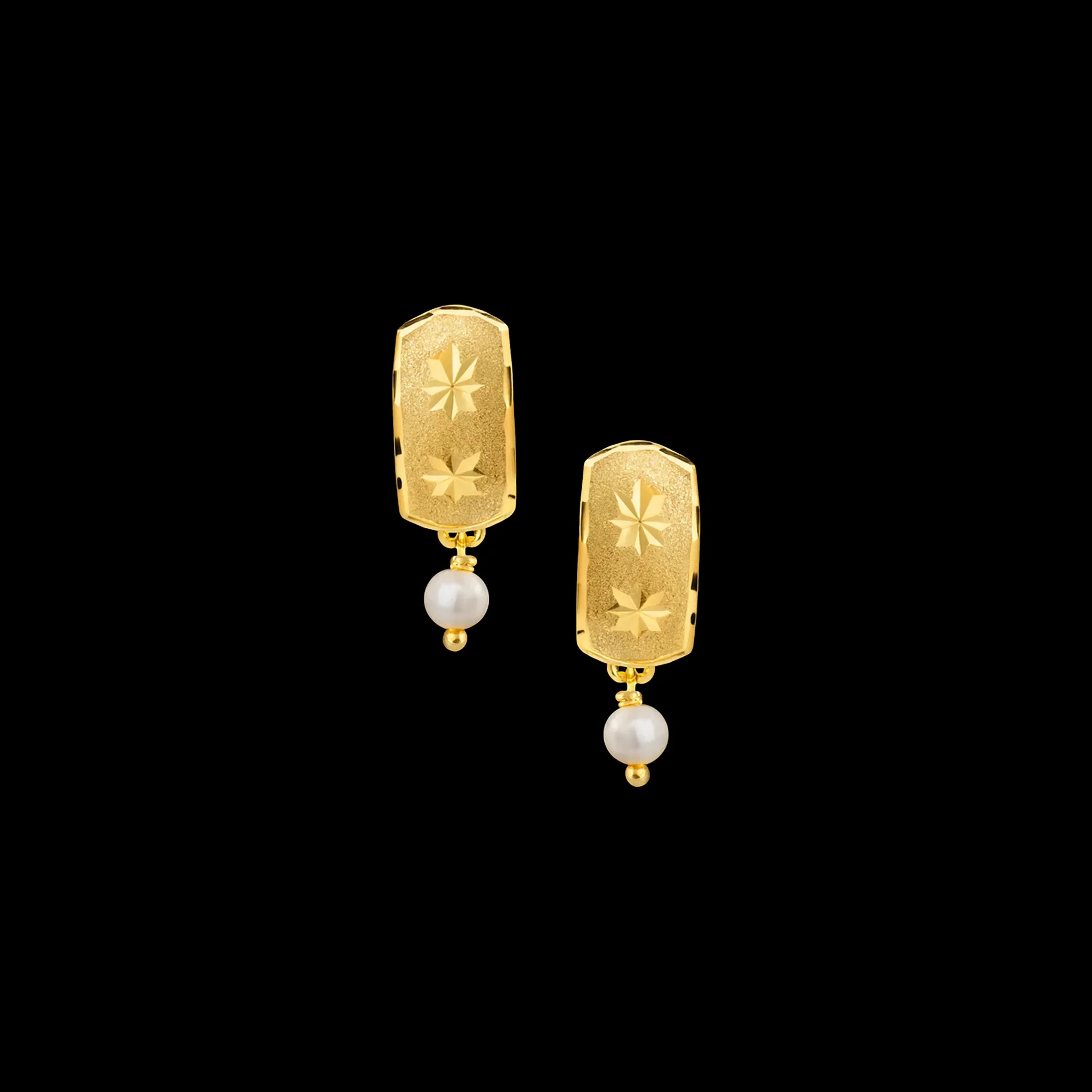 Gold Plated Hanging Studs