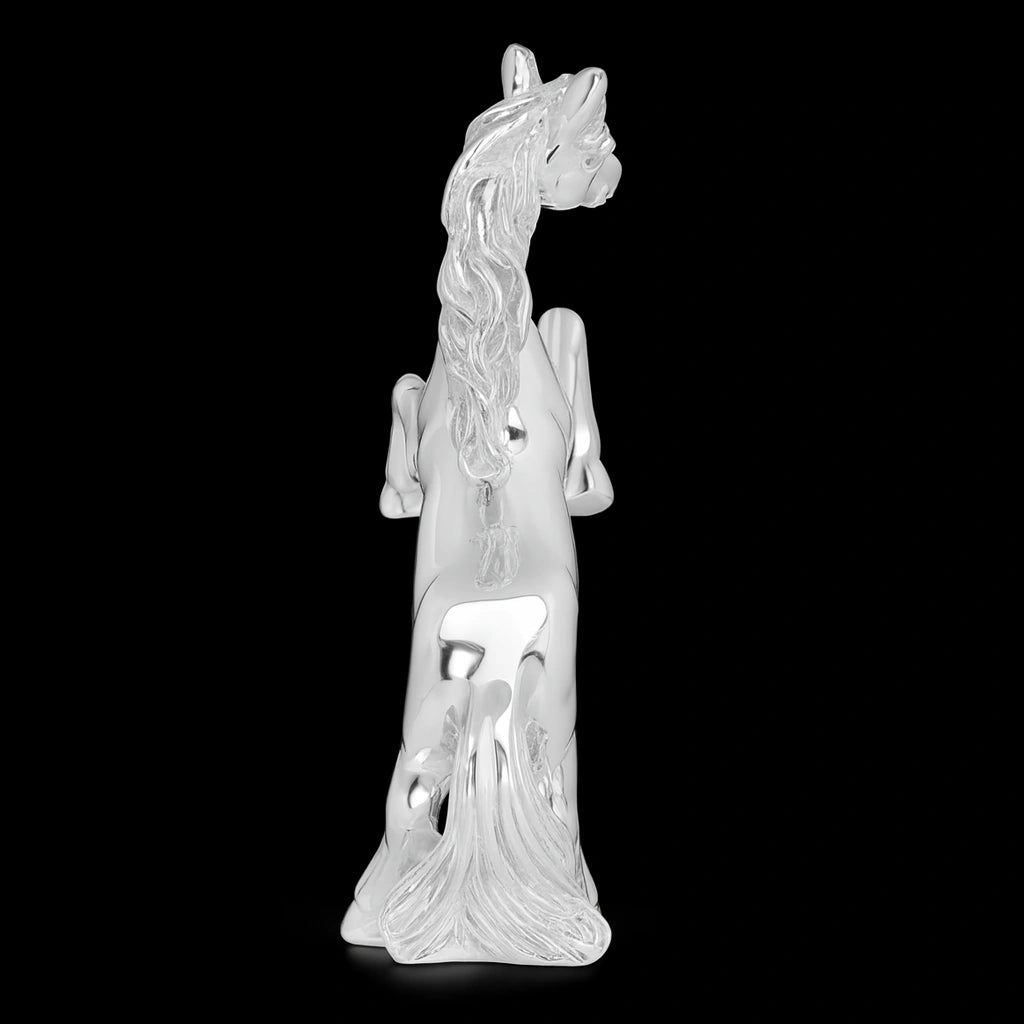 Royal Stallion Silver Décor Statue PIDRSHR3-003