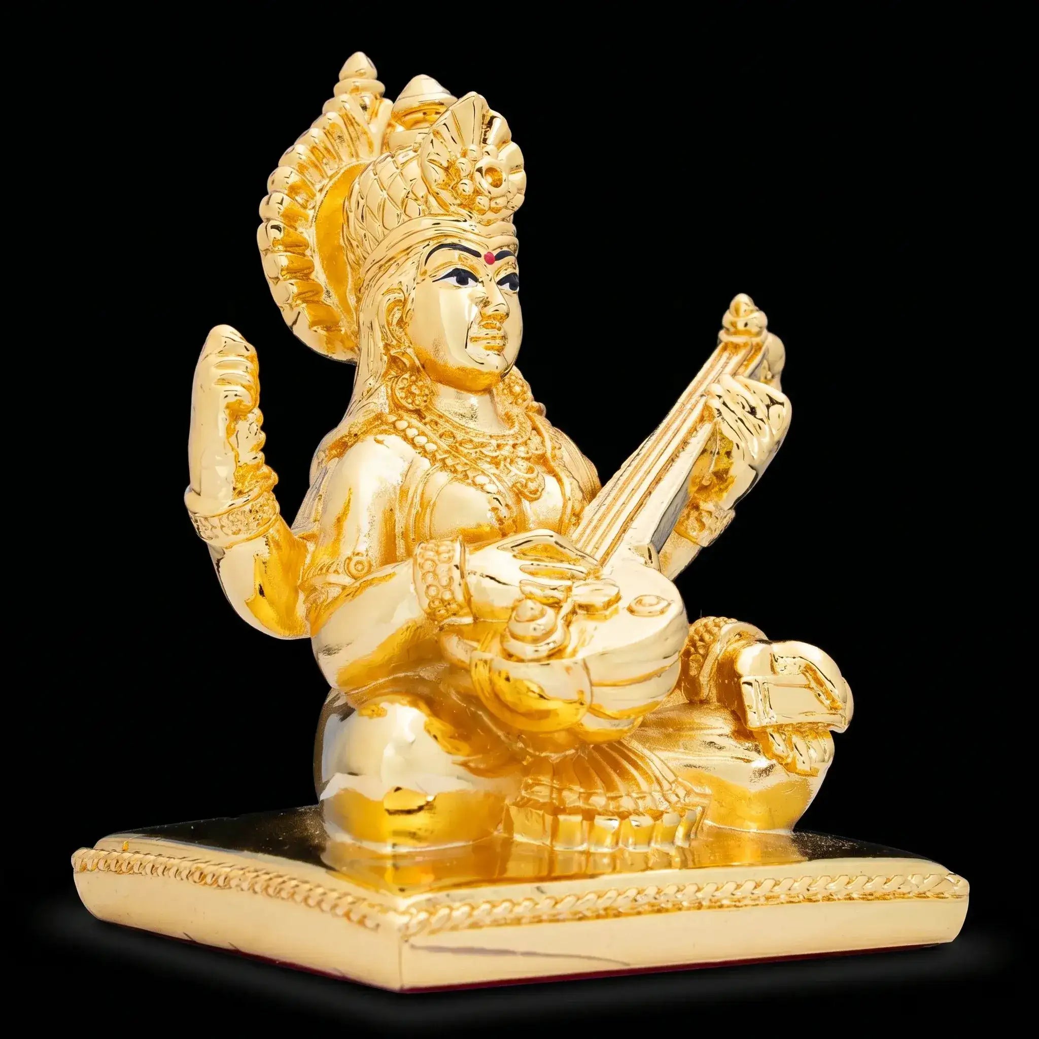 Goddess Saraswati Golden Idol PIDRGSA5-053