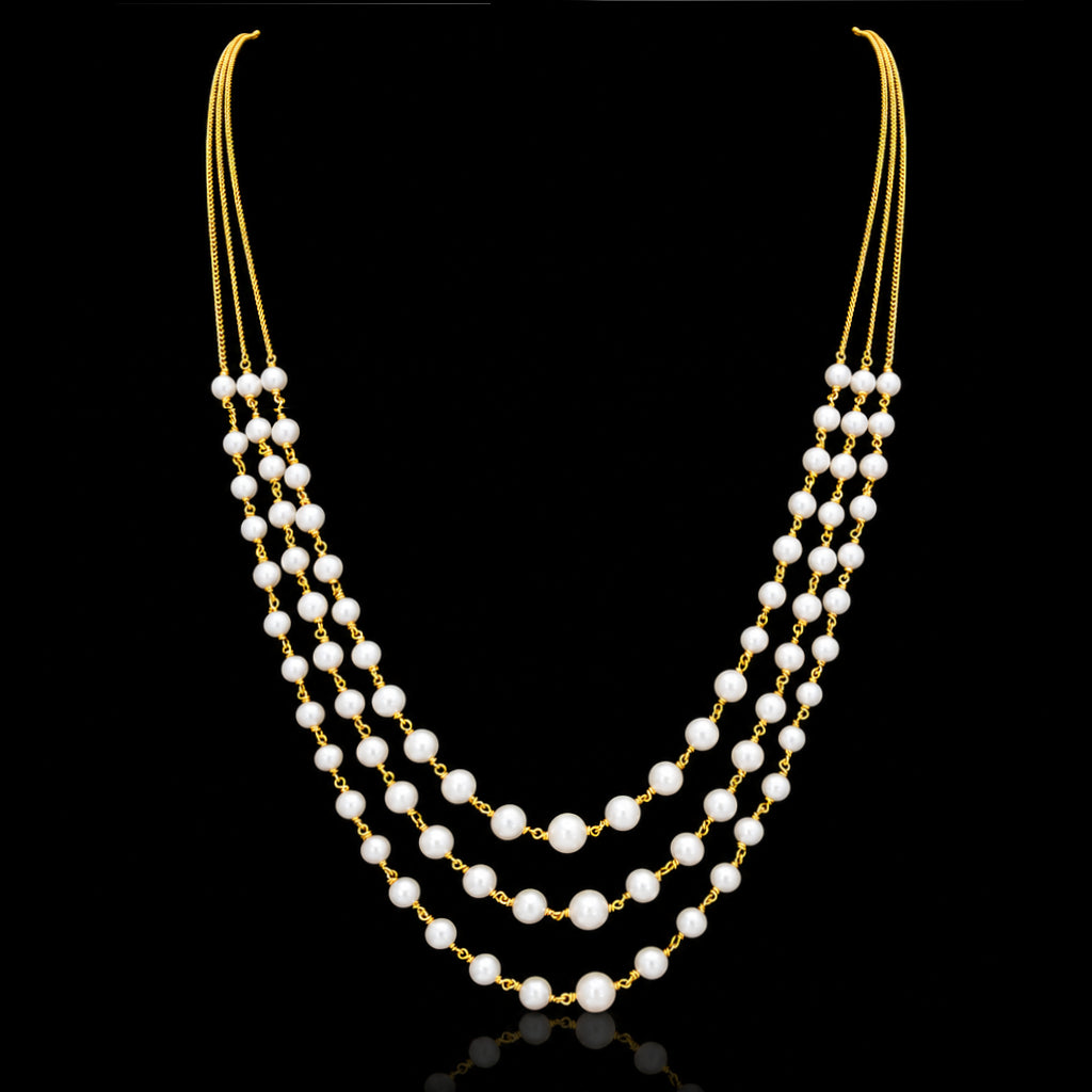 Layer Pearl Necklace PPNM1-048