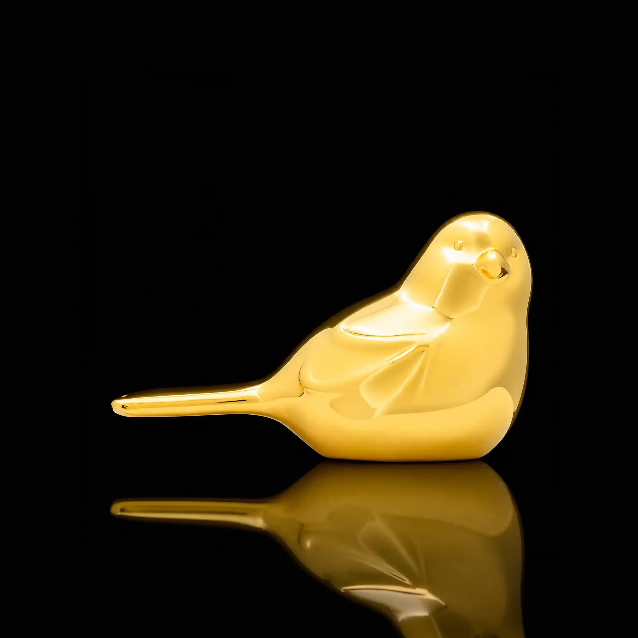 Minimalist Golden Bird Sculpture with 24ct Gold Layered Finish PIDRGSP1-003