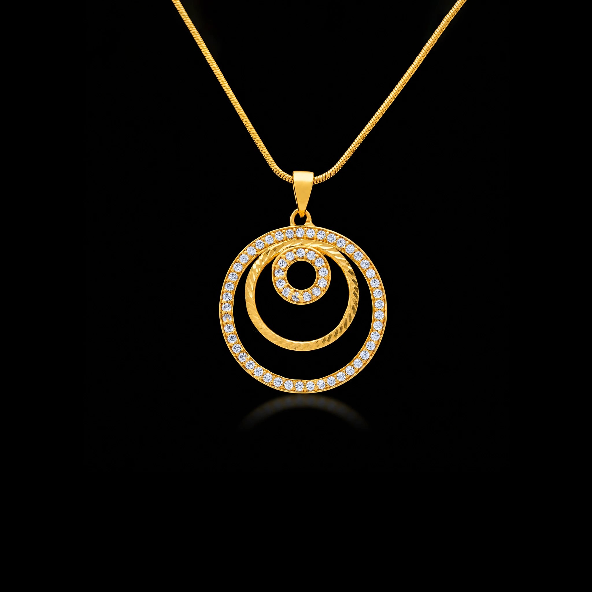 Golden Stone Pendant PSLT100W-071