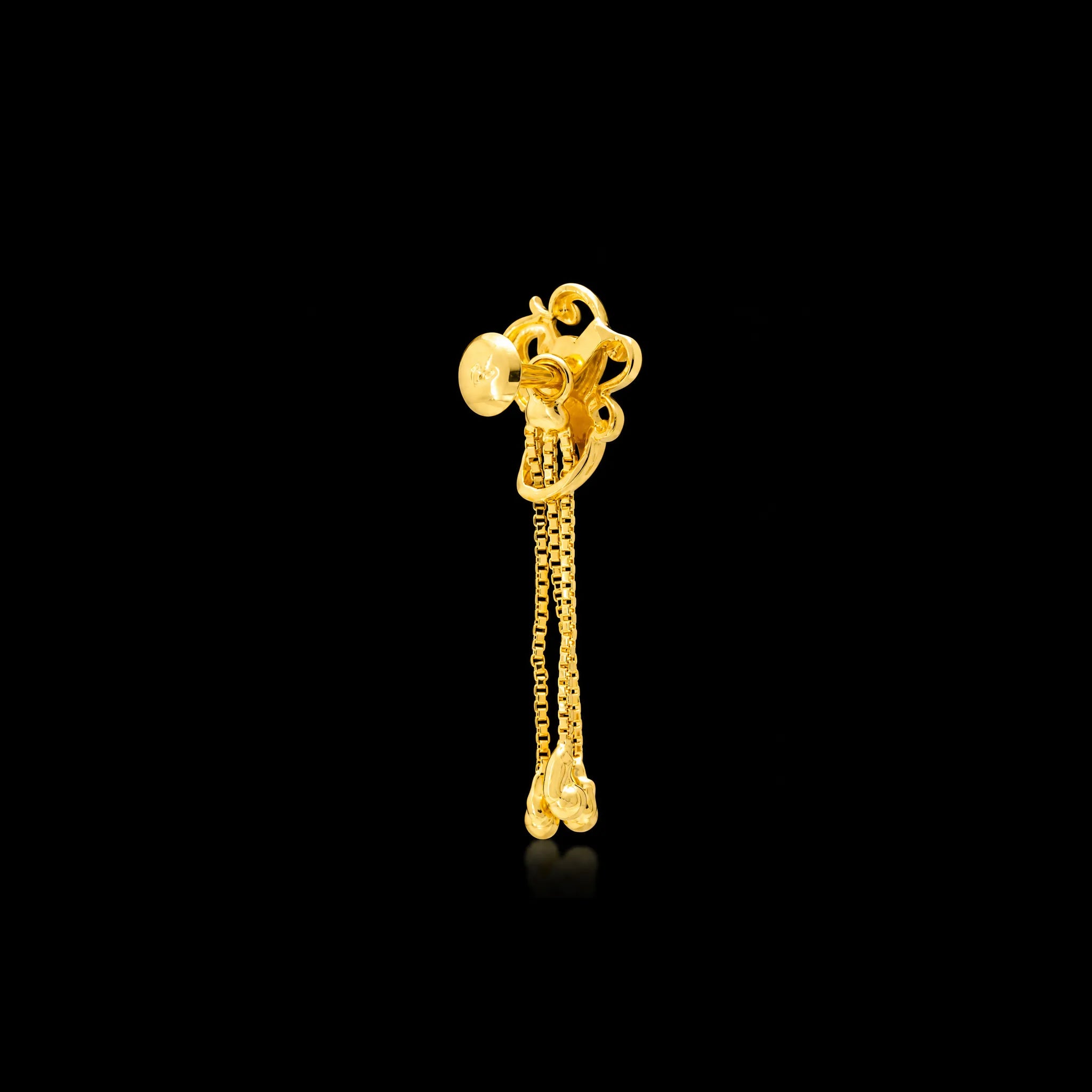 Golden Hanging Stud PGHST48-021