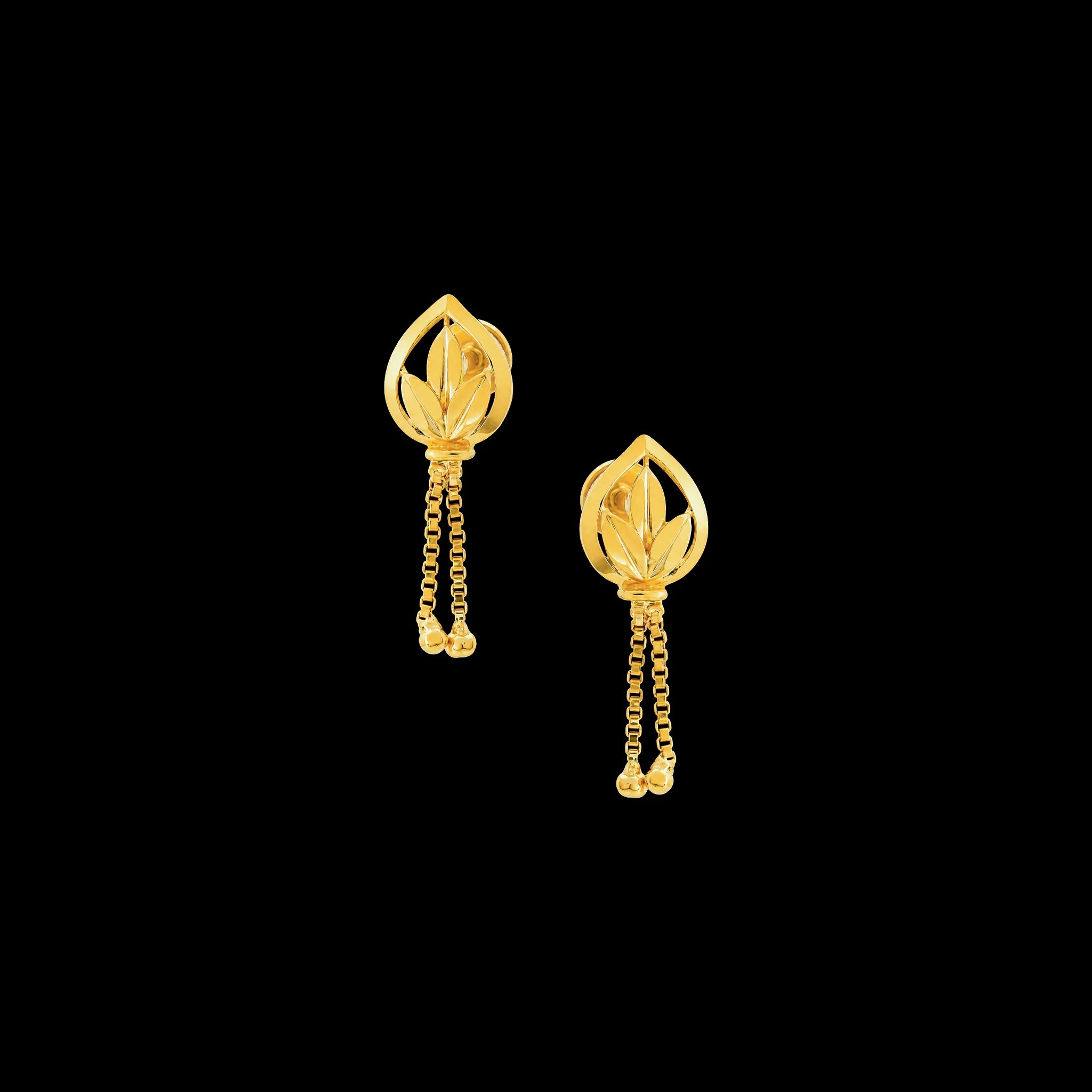 Golden Hanging Stud PGHST327-09