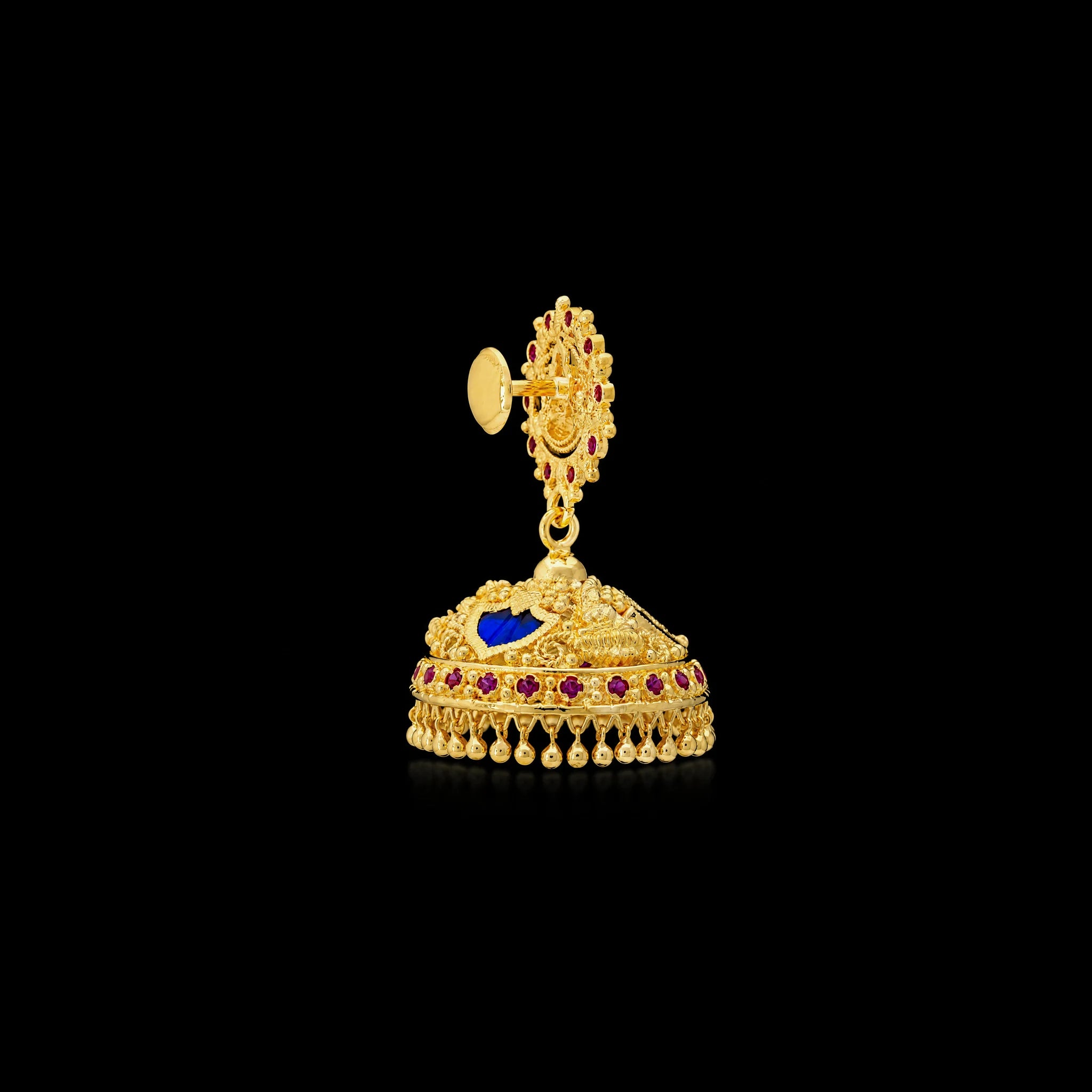 Palakka Blue Stone Jimika Earring PSPKJSTPBL4-096