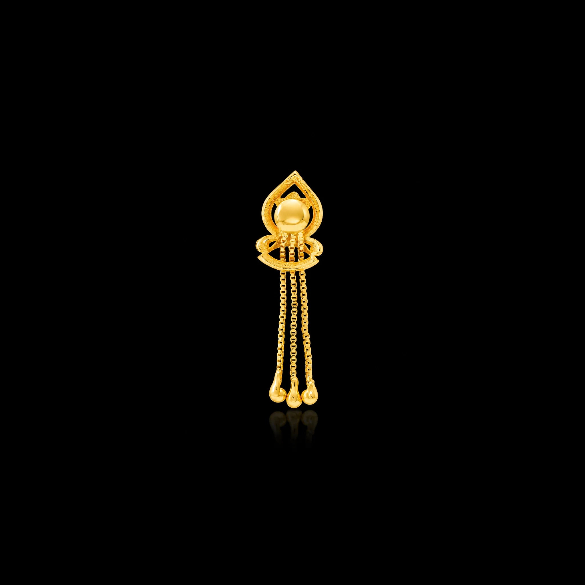 Golden Hanging Stud PGHST54-021