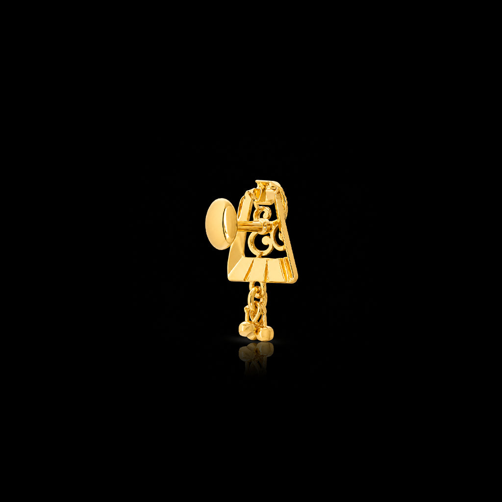Golden Hanging Stud PGHST347-09