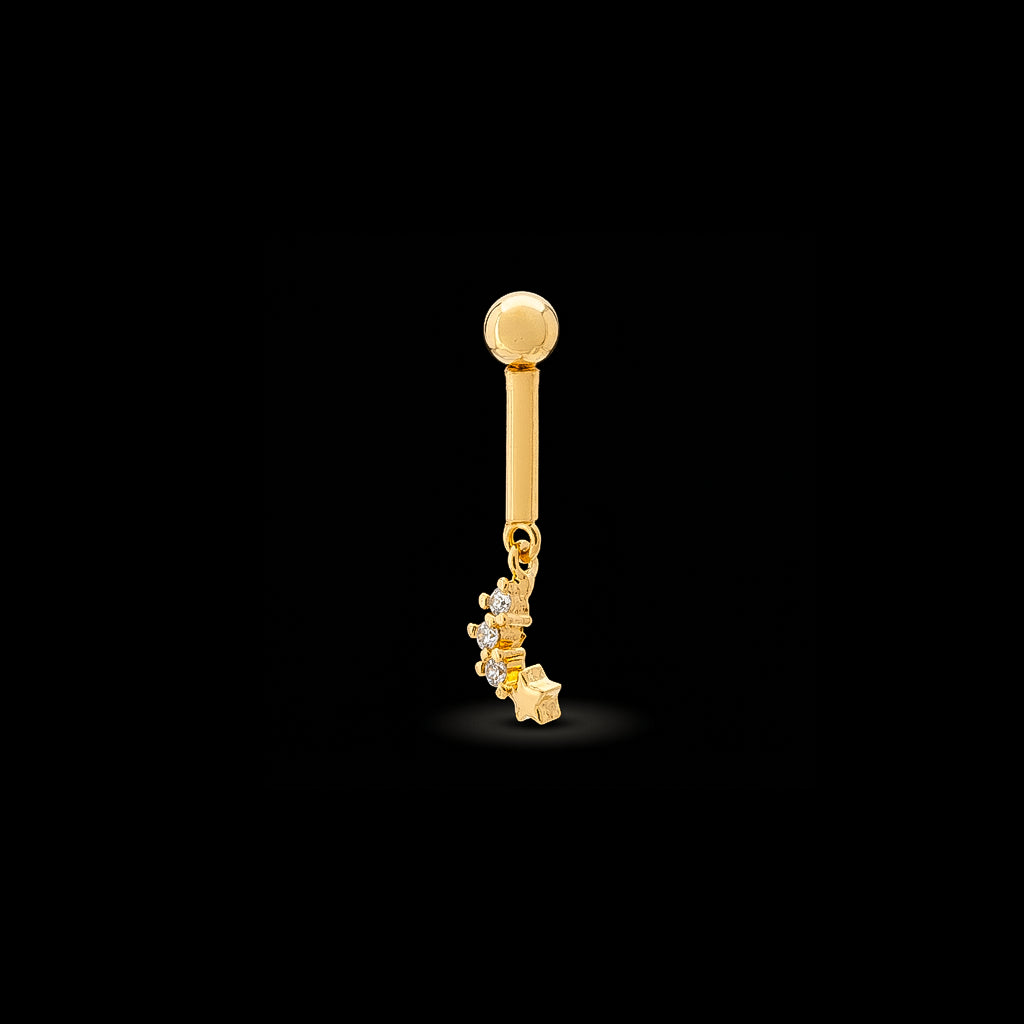 Bugadi Stud Earring PSBDST6W-001