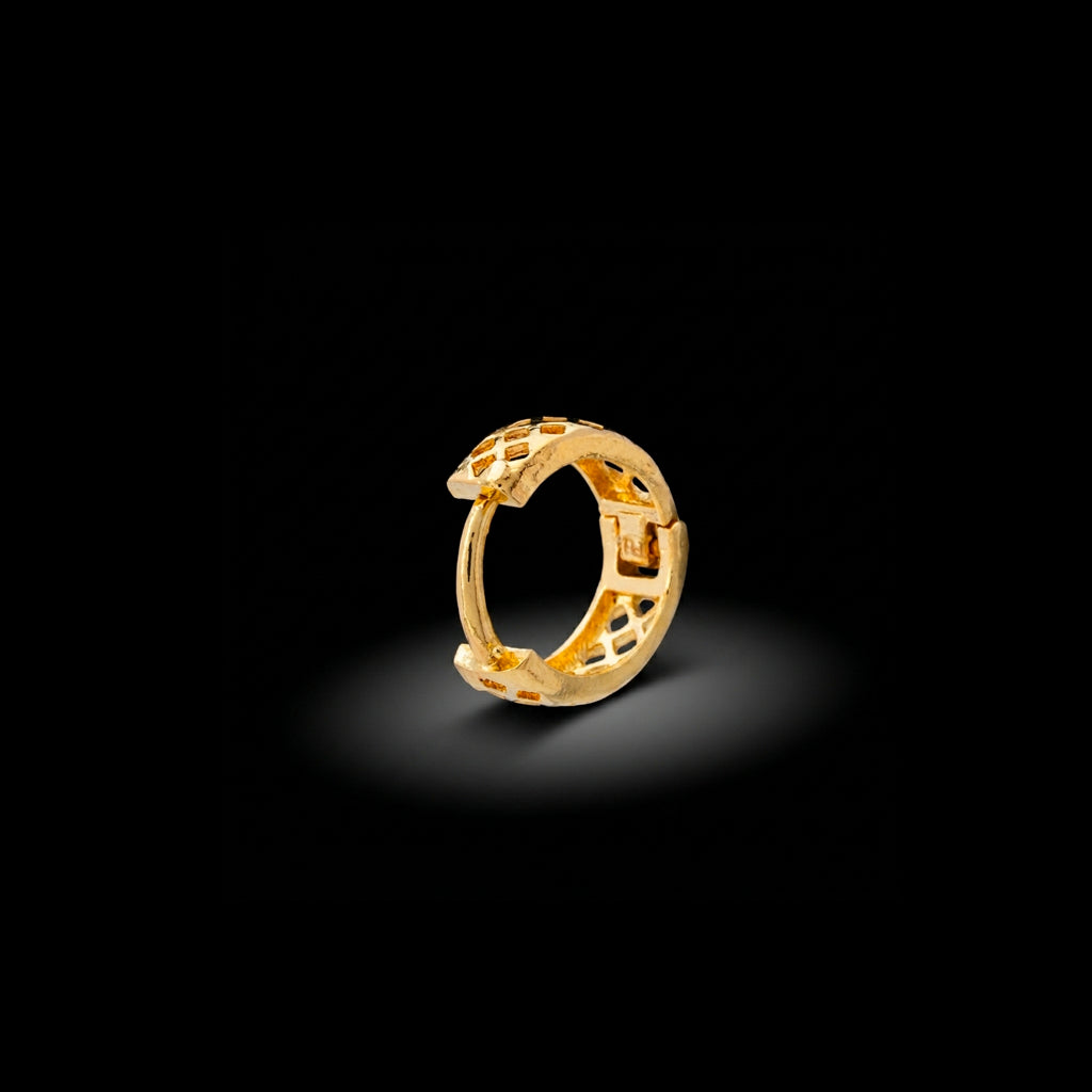 Golden Hoop Earring PGRST17-001