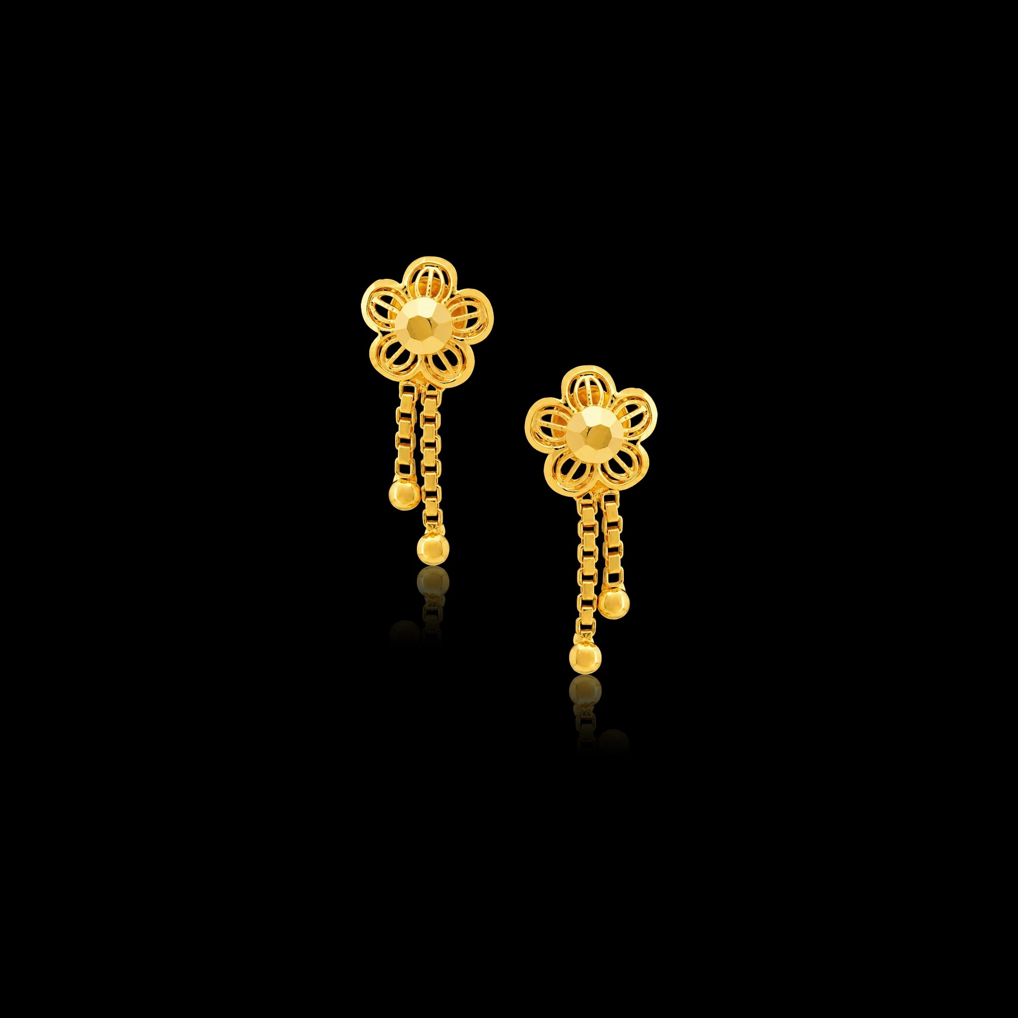 Golden Hanging Stud PGHST316-09