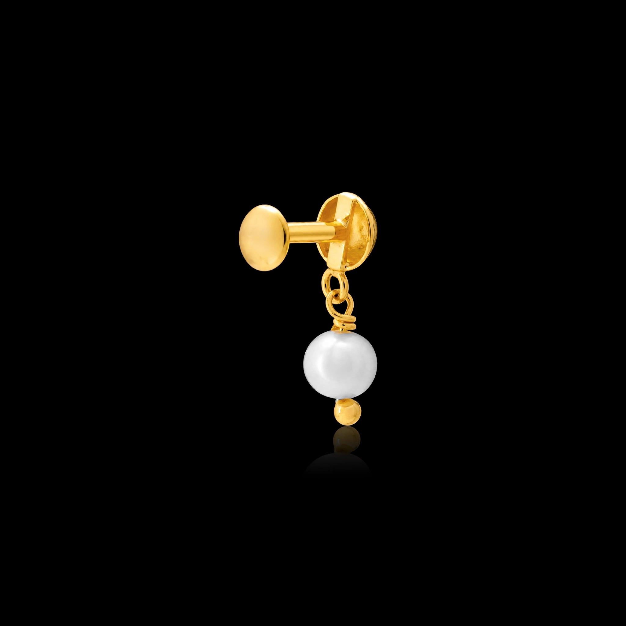 Golden Hanging Stud PGHST398-001