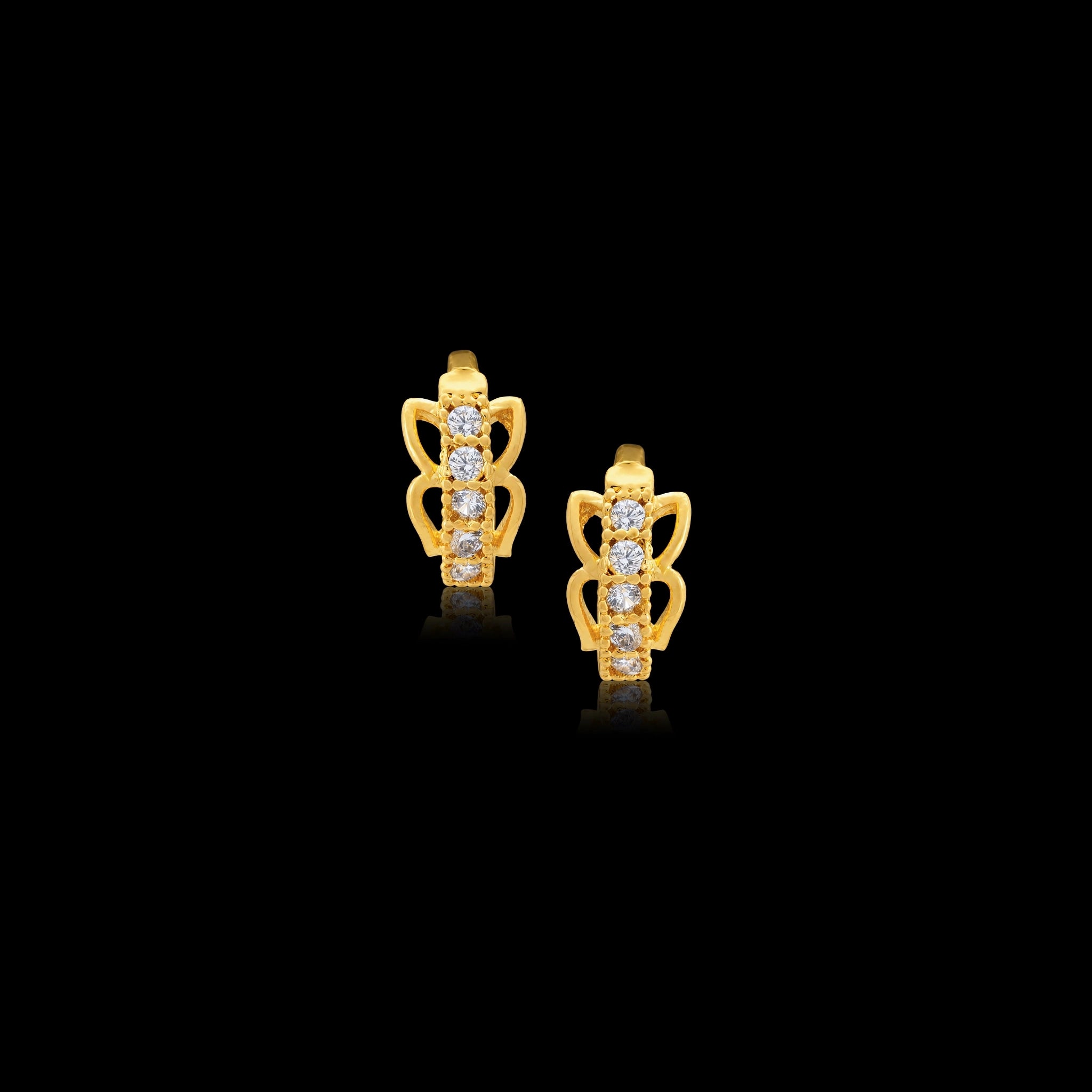 Stone Hoop Earring PSRST4W-07