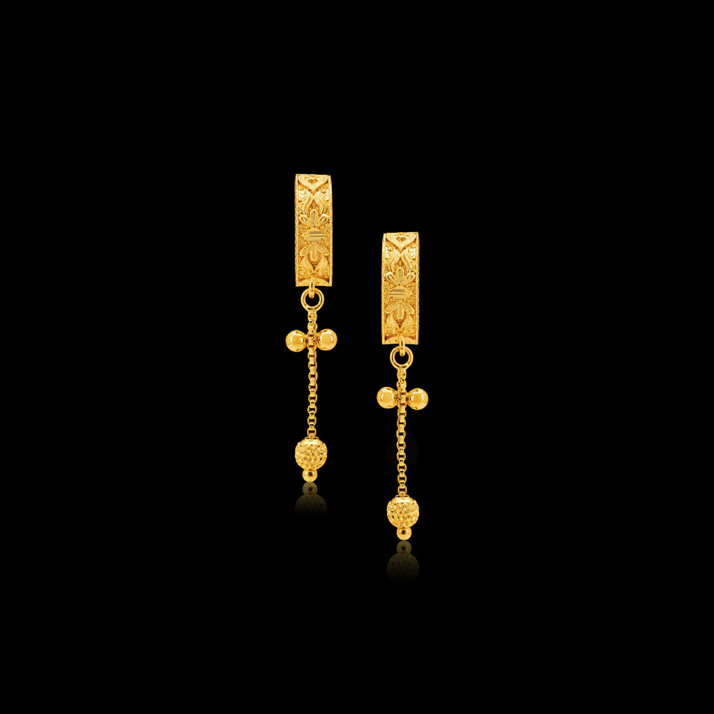 Golden Hanging Stud PGHST66-021