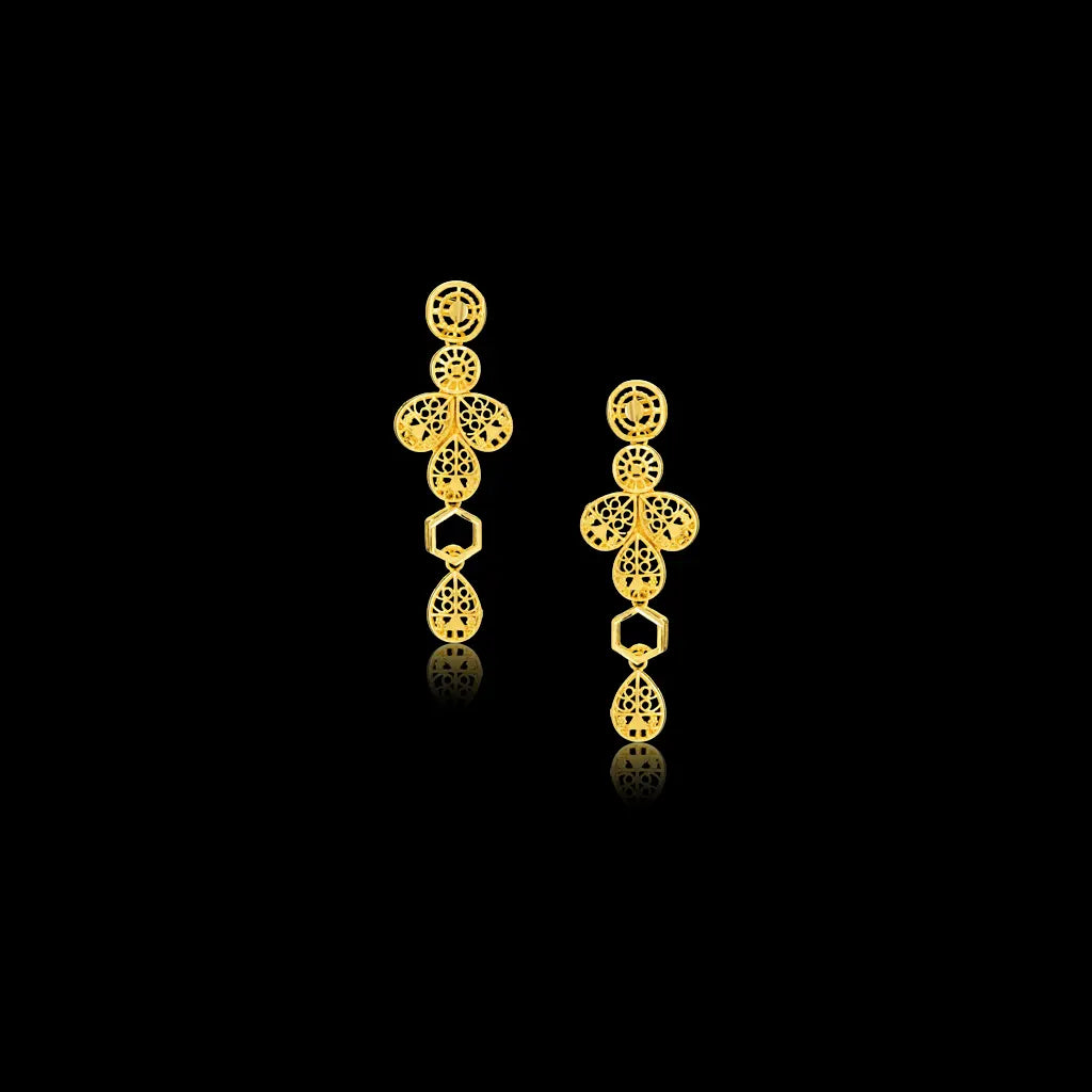 Golden Necklace Short with Golden Stud PGNS8-0301, PGHST88-061