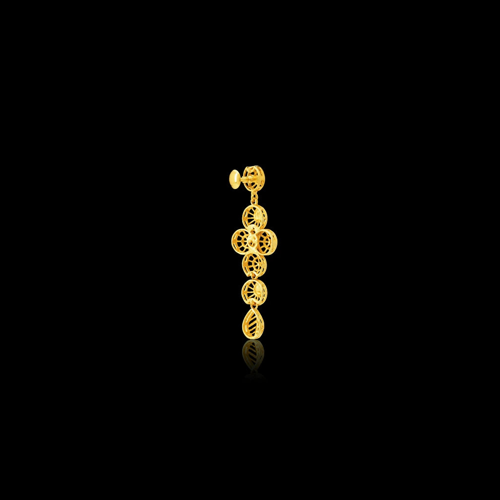 Golden Necklace Short with Golden Stud PGNS10-0301, PGHST90-061