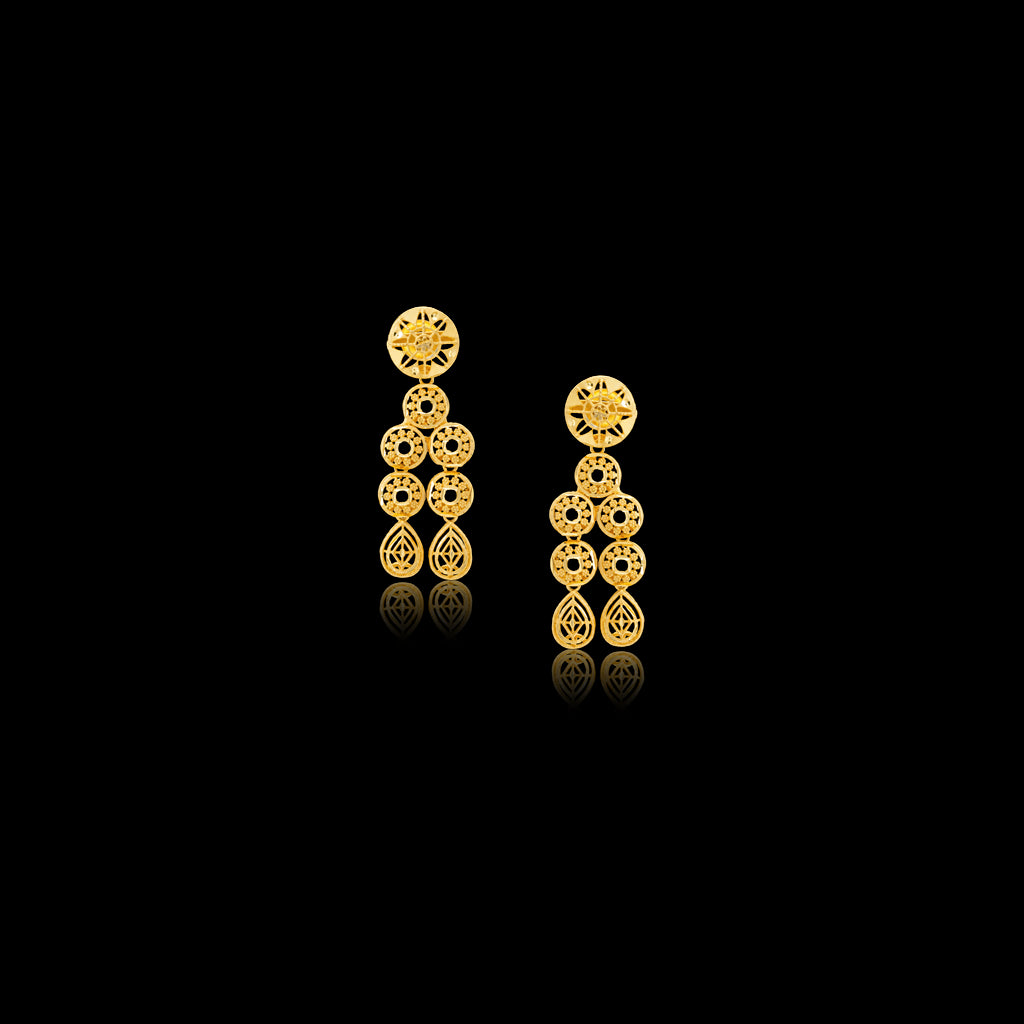 Golden Necklace Short with Golden Stud PGNS6-0301, PGHST86-061