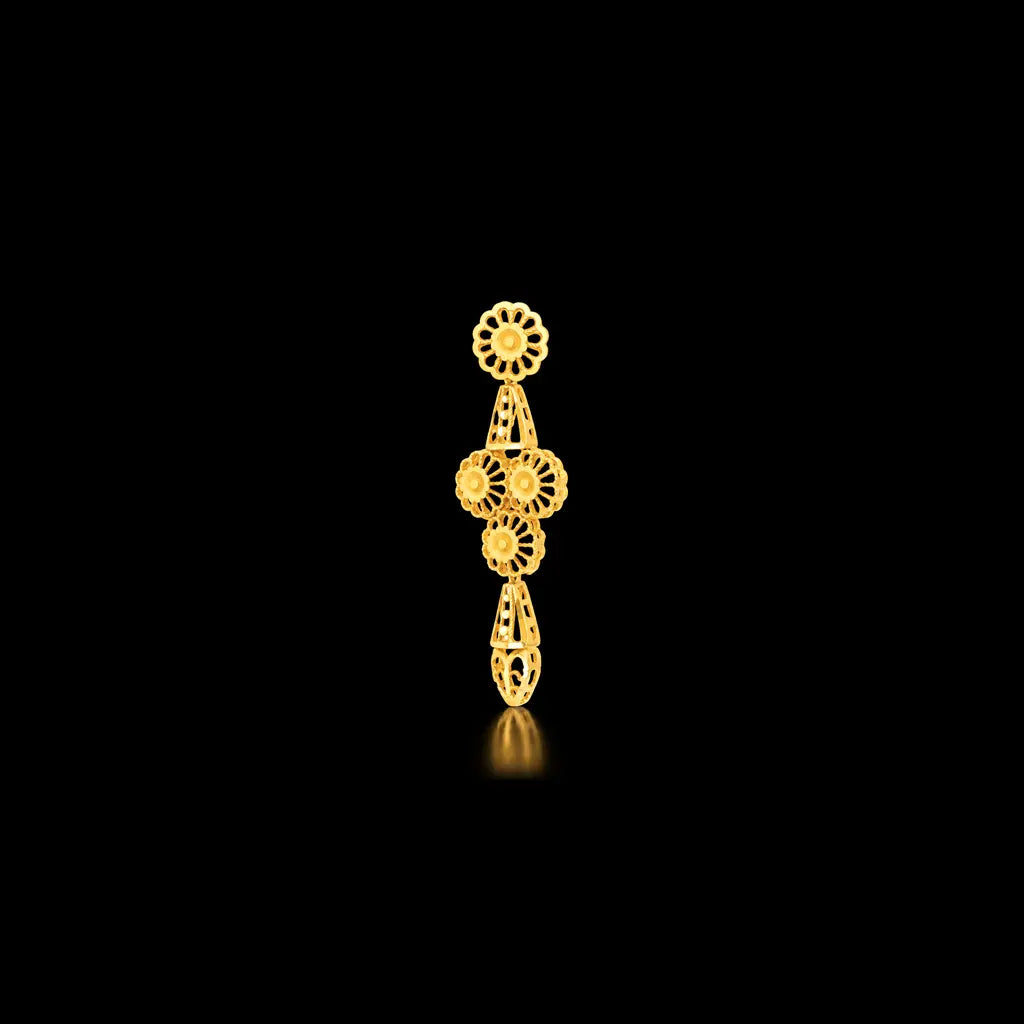 Golden Necklace Short with Golden Stud PGNS9-0301, PGHST89-061