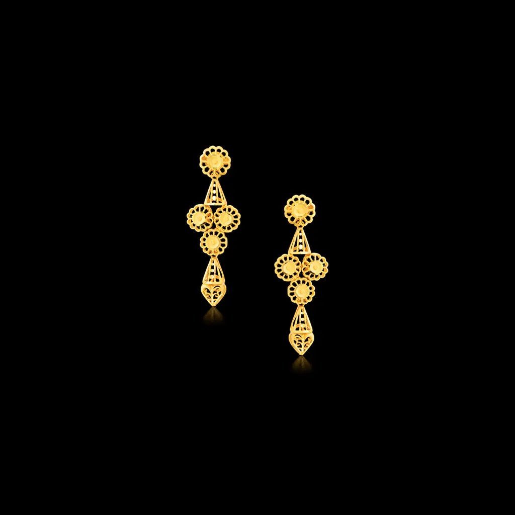 Golden Necklace Short with Golden Stud PGNS9-0301, PGHST89-061