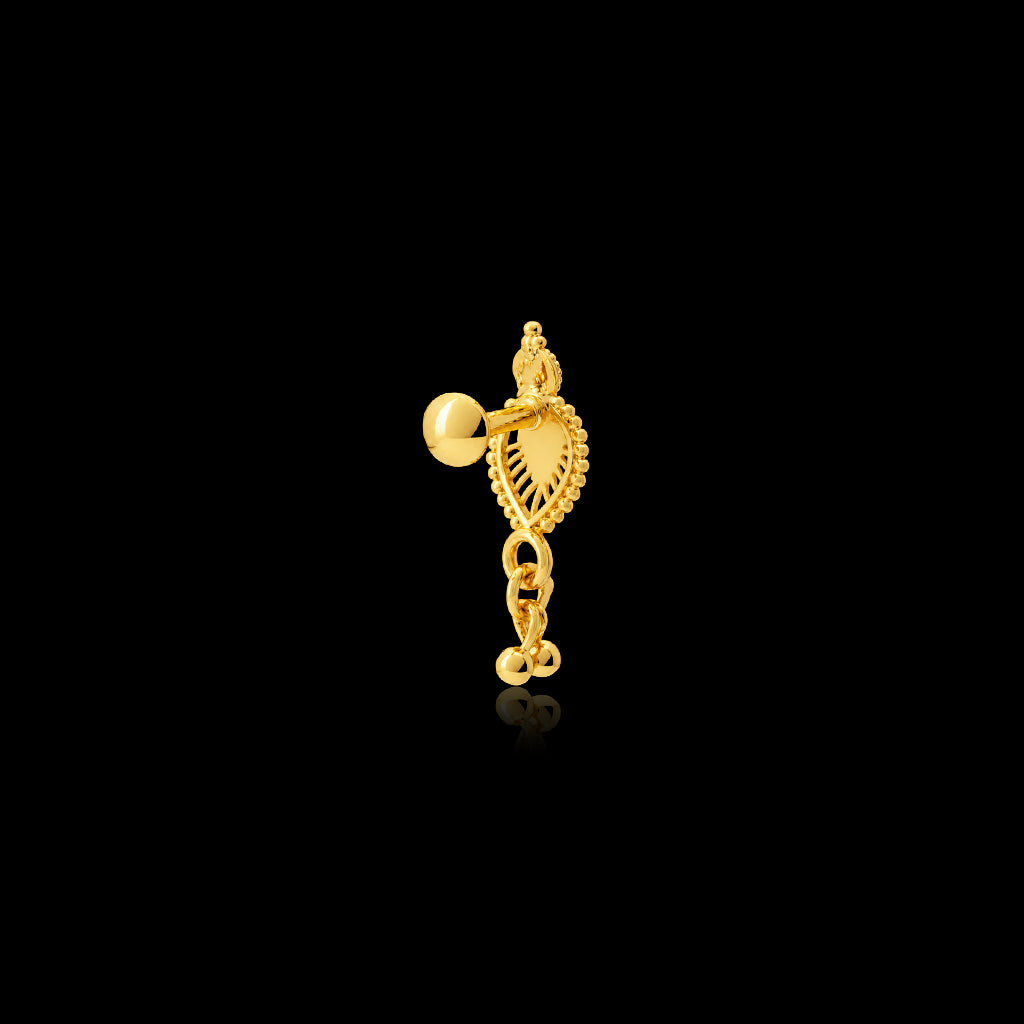 Golden Hanging Stud PGHST338-09