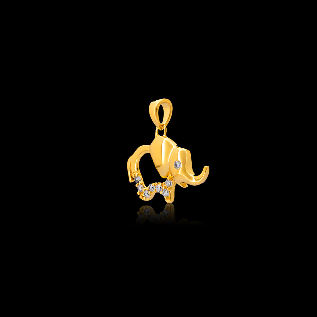 24CT Gold Layered Stone Pendant PSLT18W-021