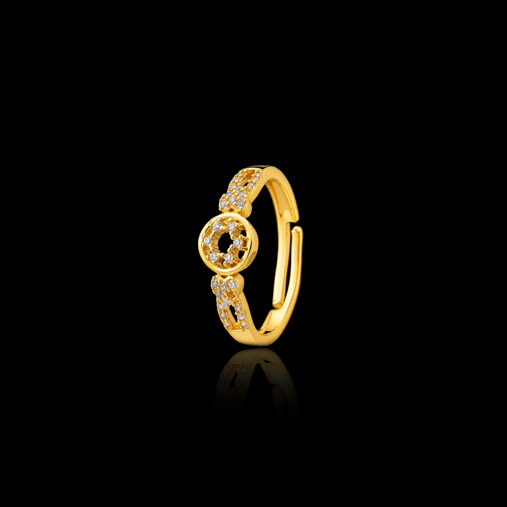 Adjustable Stone Ring PSR61W-041