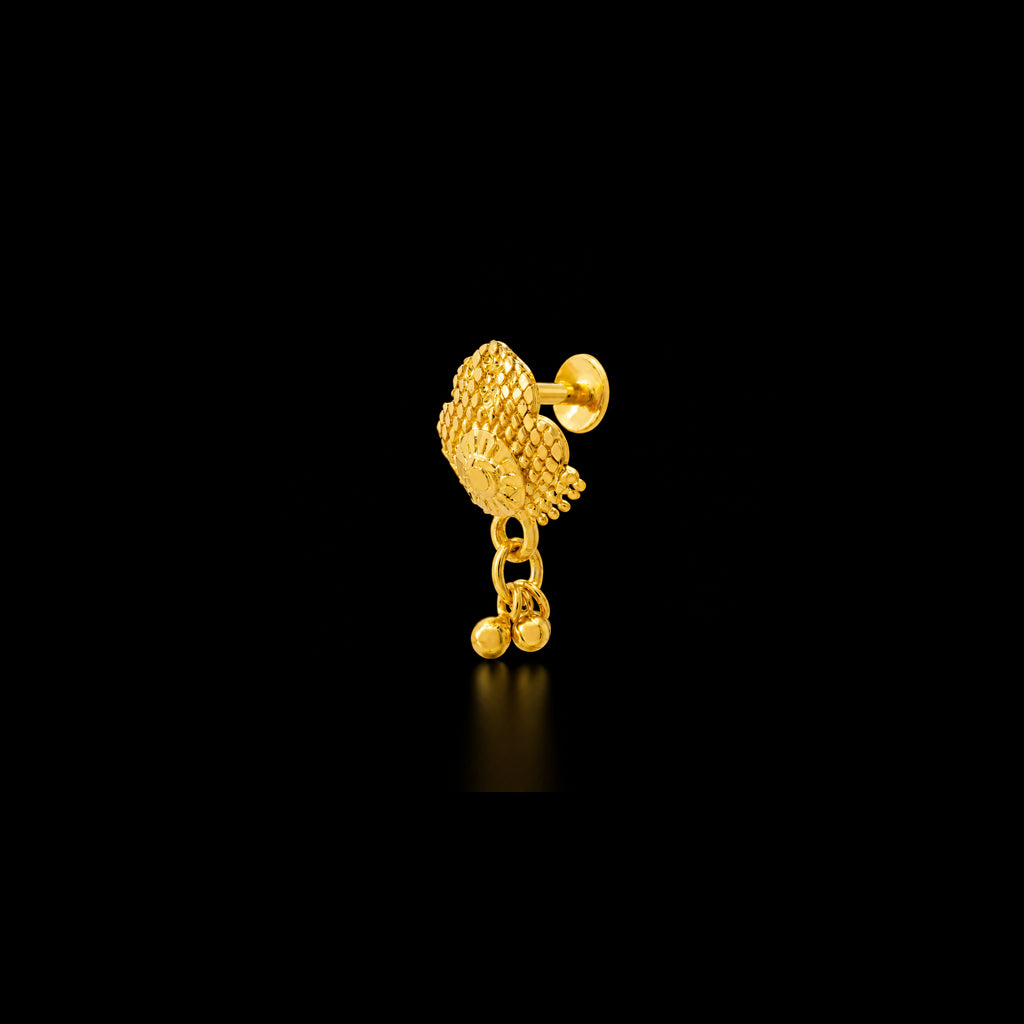 Golden Hanging Stud PGHST344-09