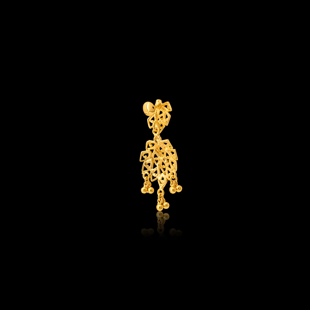 Golden Hanging Stud PGHST82a-061