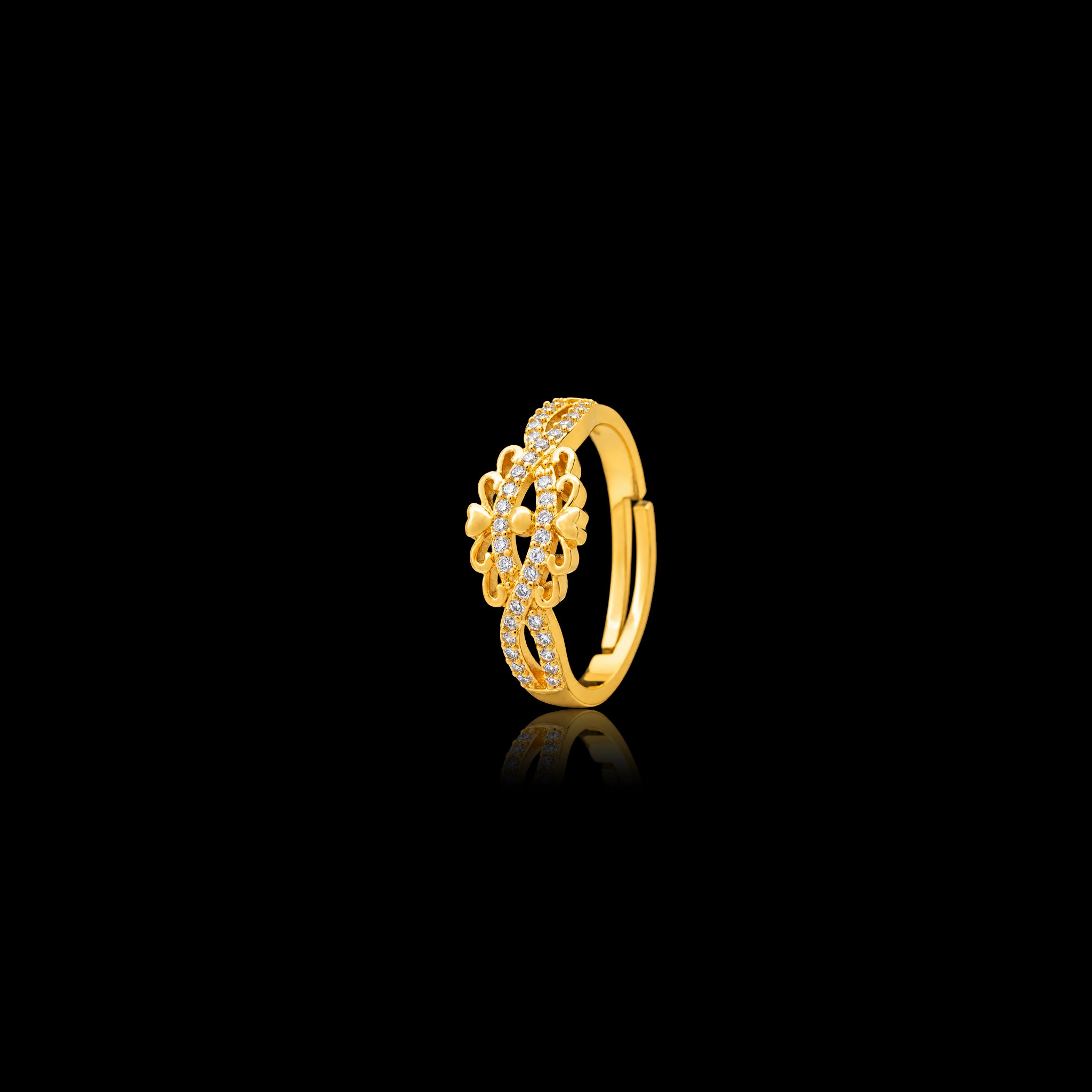 Adjustable Stone Ring PSR67W-041