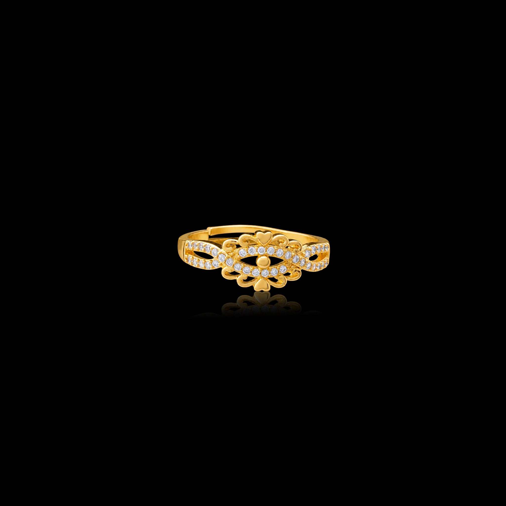 Adjustable Stone Ring PSR67W-041