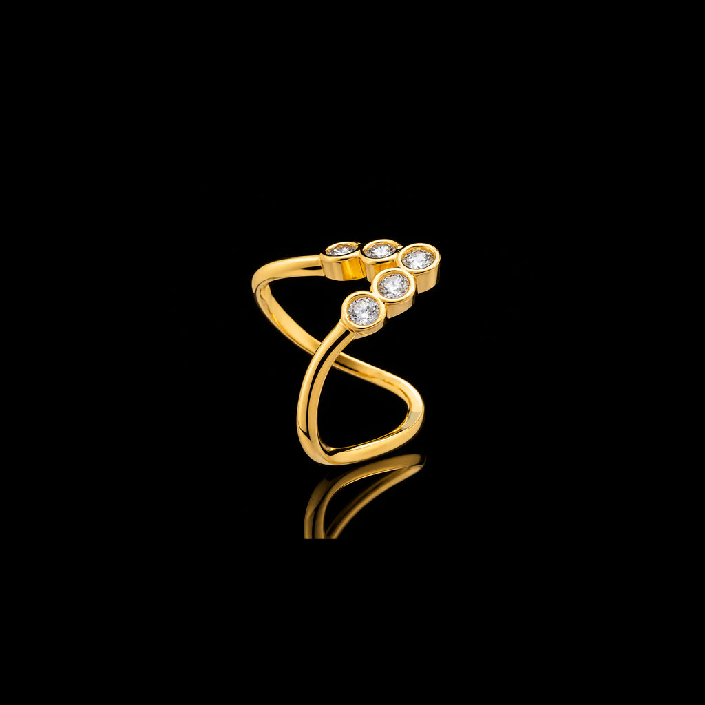 Golden Stone Ring PSR42W-061
