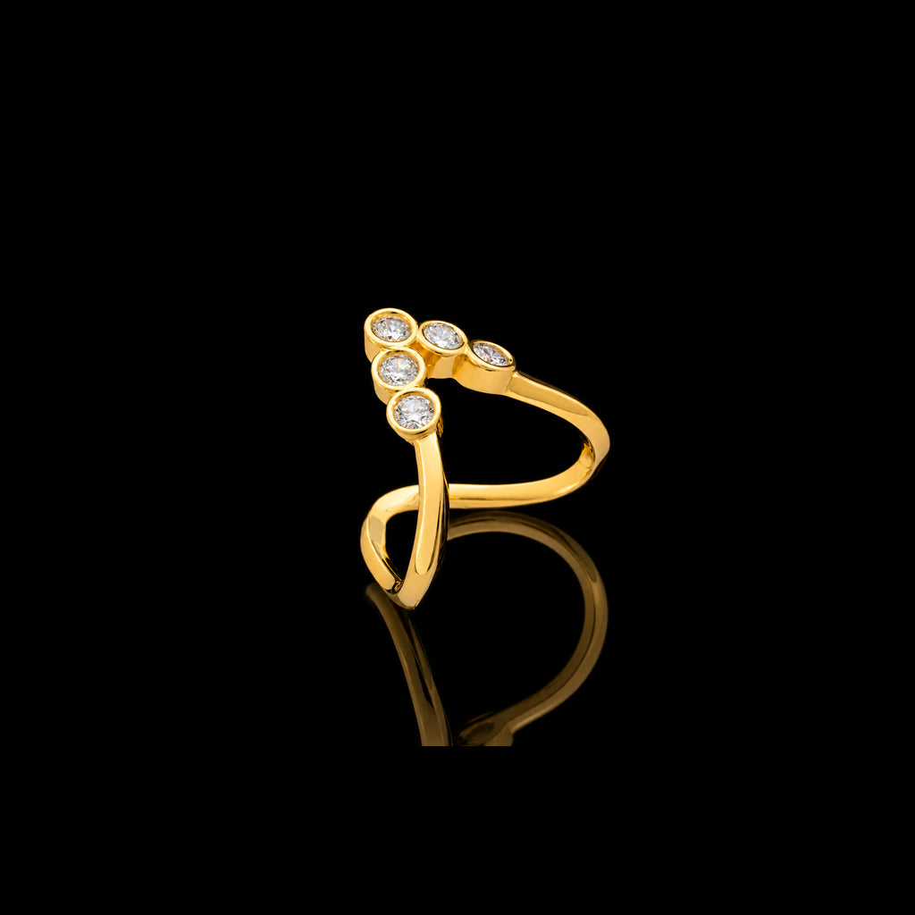 Golden Stone Ring PSR42W-061