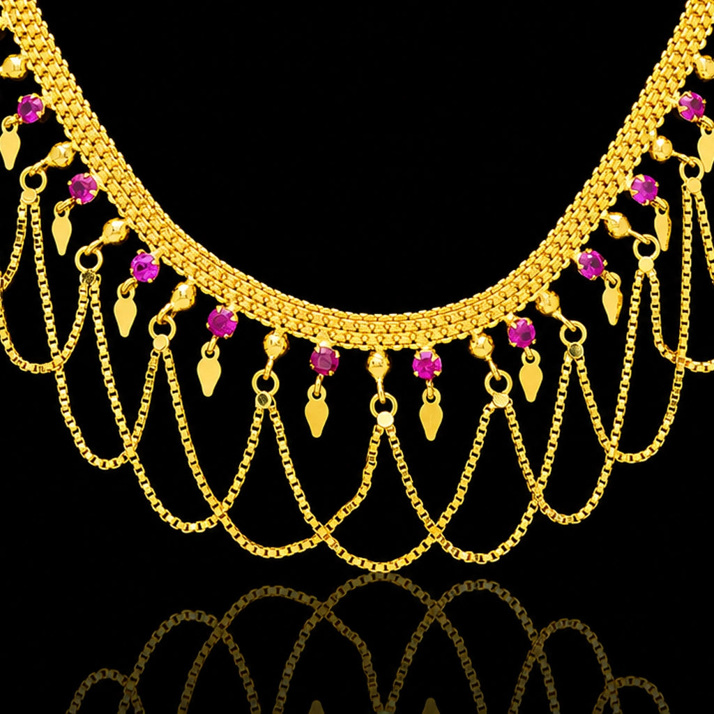 Stone necklace PSNS83R-085