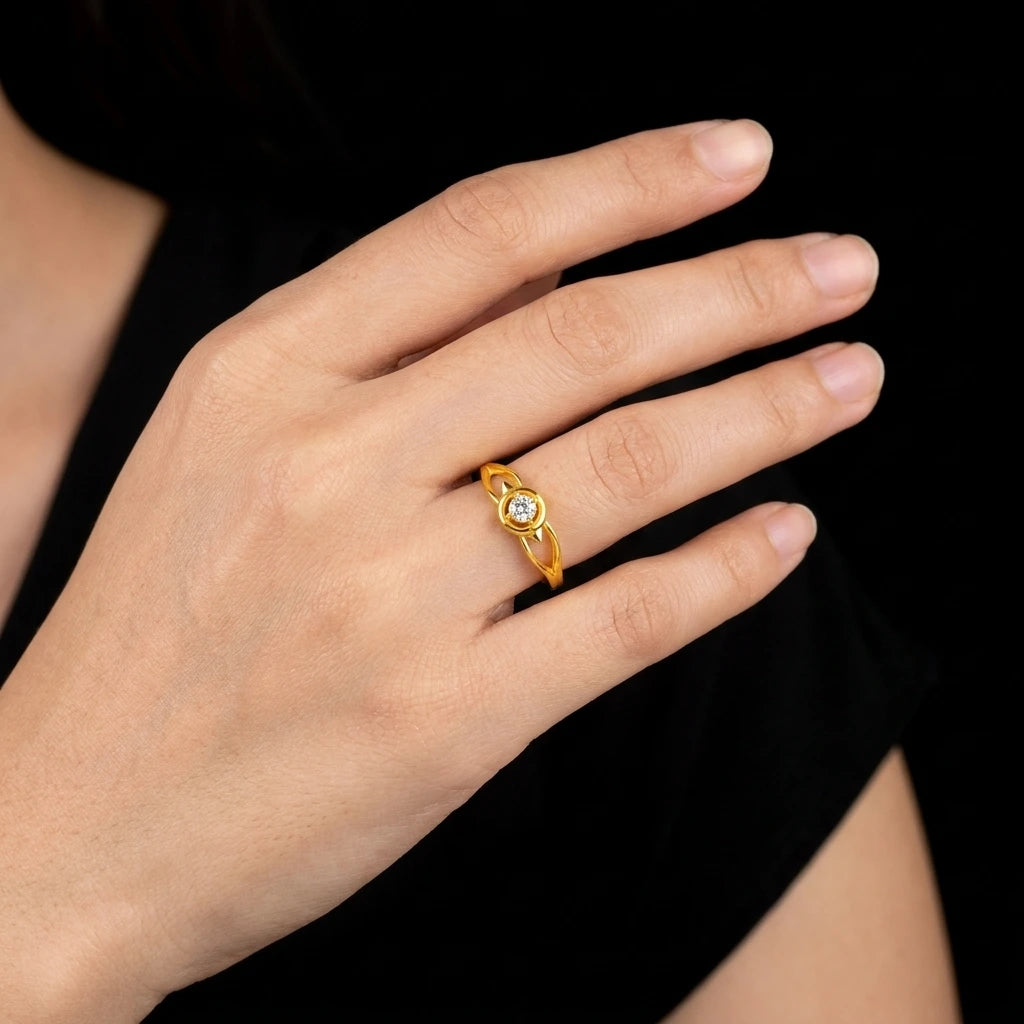 GOLDEN STONE RING PSR228W-021
