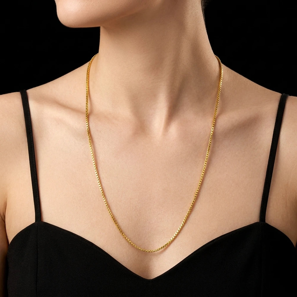 Snake Slim Round Chain Millennium Gold Layered
