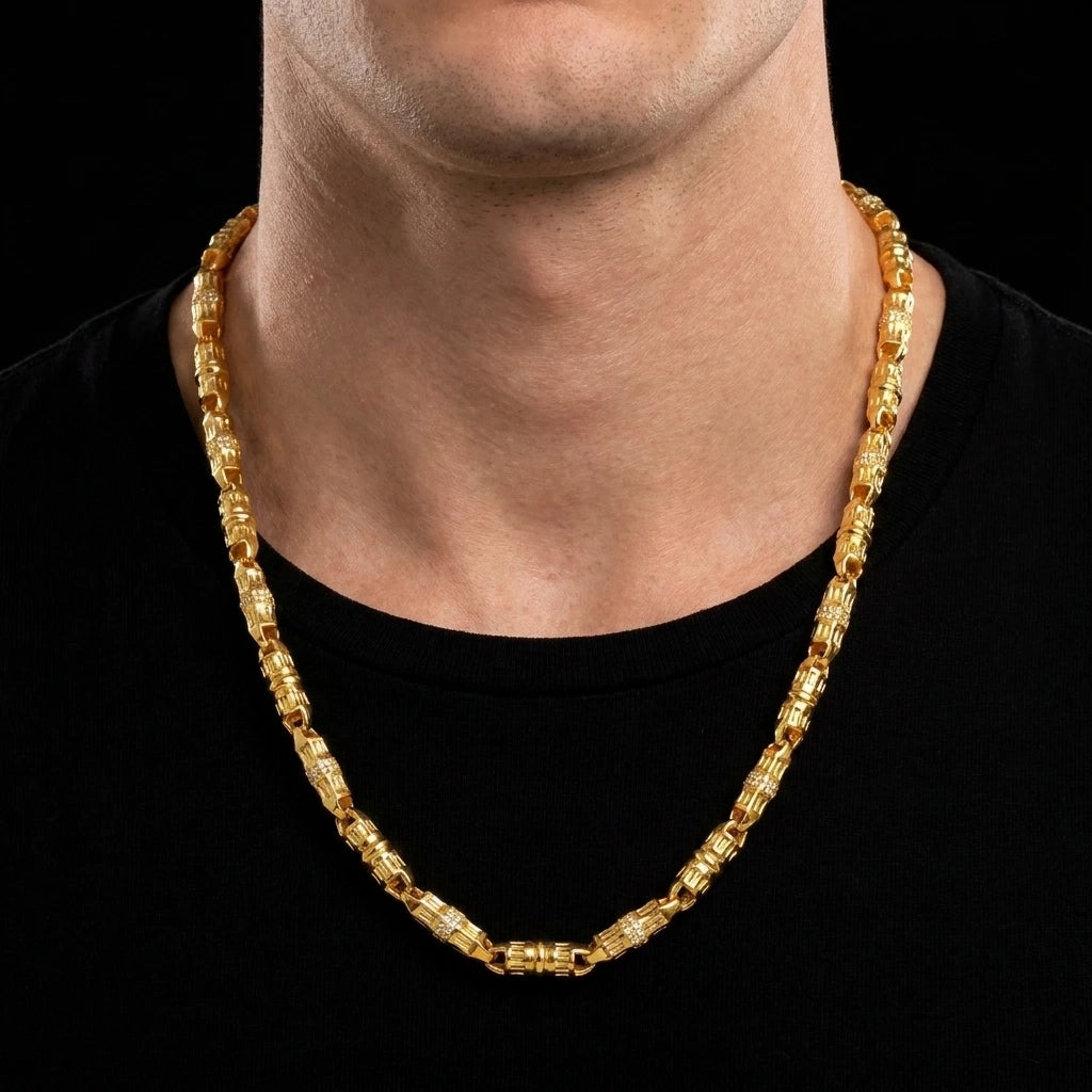 GENTS FRILL STONE CHAIN PSGCX1W-0031