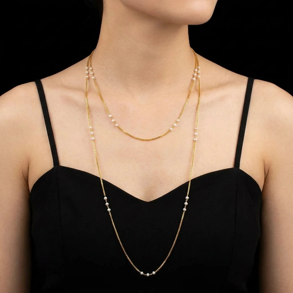 Pearl Stone chain PSC1-055