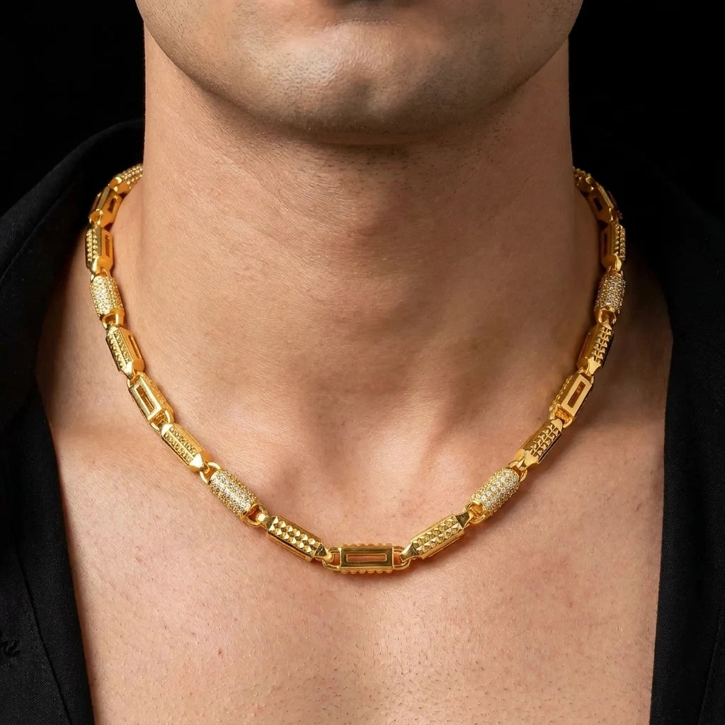 GENTS FRILL STONE CHAIN PSGCX8W-0031
