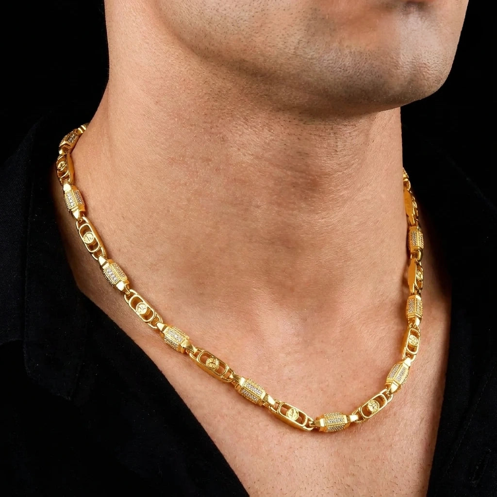 GENTS FRILL STONE CHAIN PSGCX2W-0031